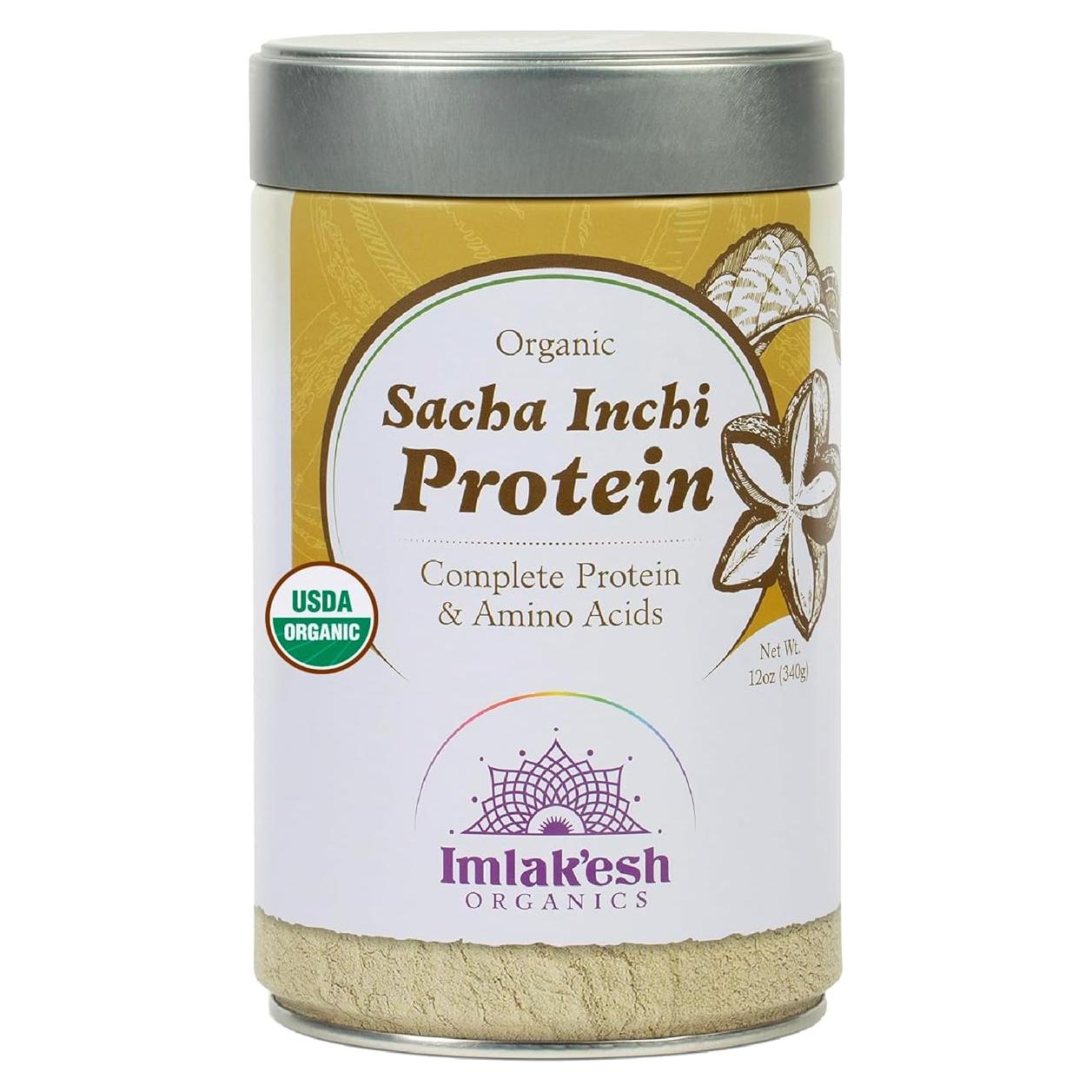 Proteína Orgánica Sacha Inchi Imlak'esh 340g en Tarro Metal
