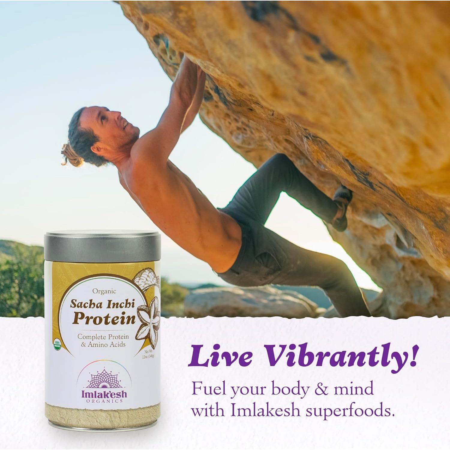 Proteína Orgánica Sacha Inchi Imlak'esh 340g en Tarro Metal