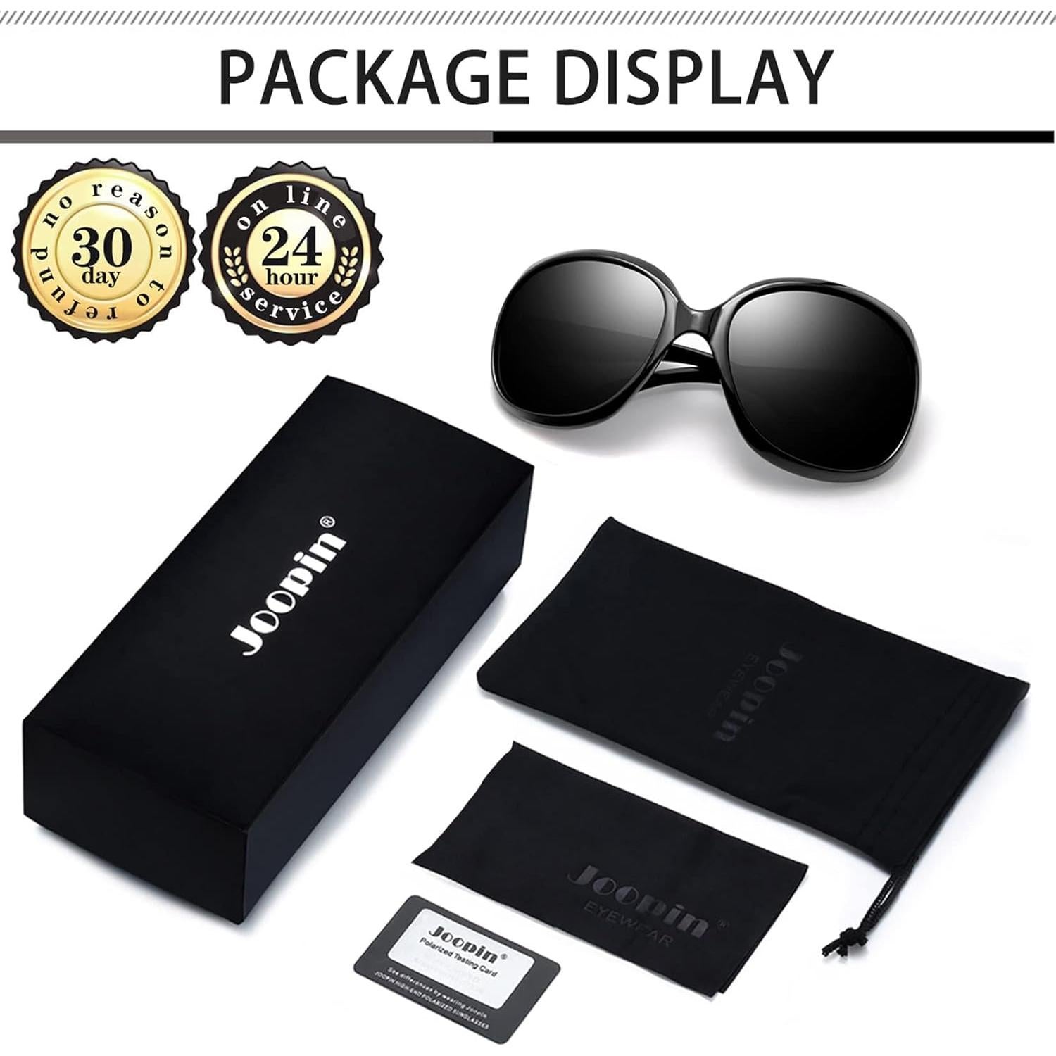 Gafas de sol grandes Joopin para mujer, polarizadas UV400