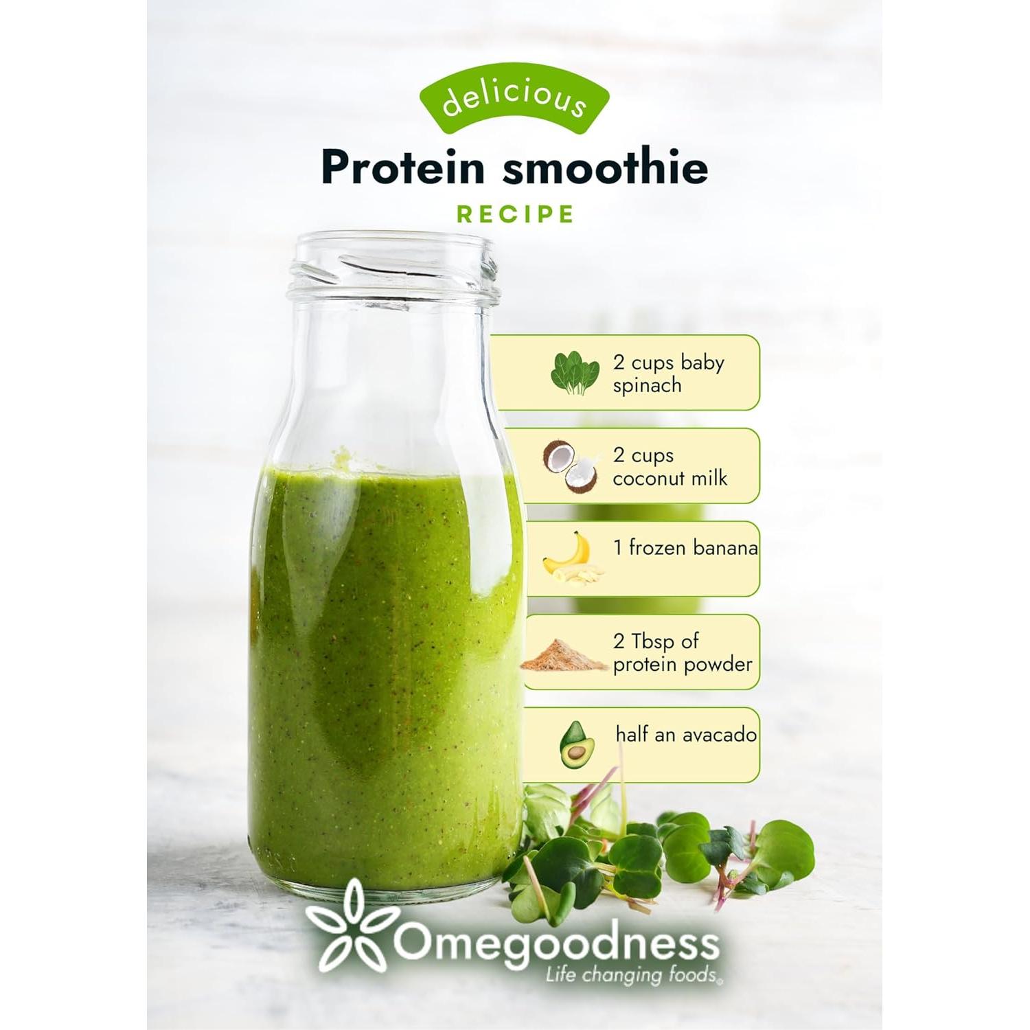 Sacha Inchi Polvo de Proteína Vegetal 0.91 kg - Vegano y Libre de Alérgenos