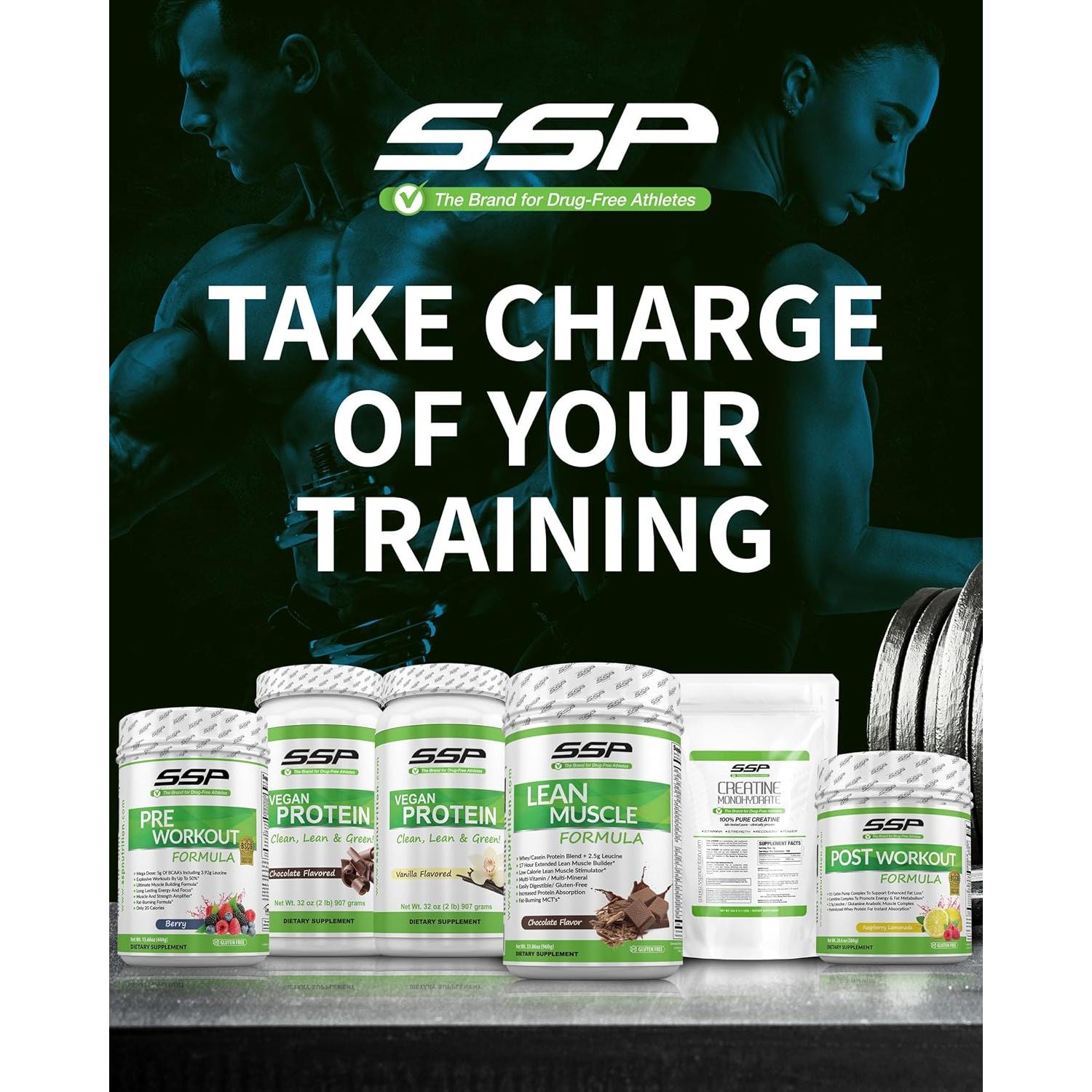 Proteína Vegana SSP 0.91 kg - Aislado de Guisante y Cañamo Sabor Chocolate