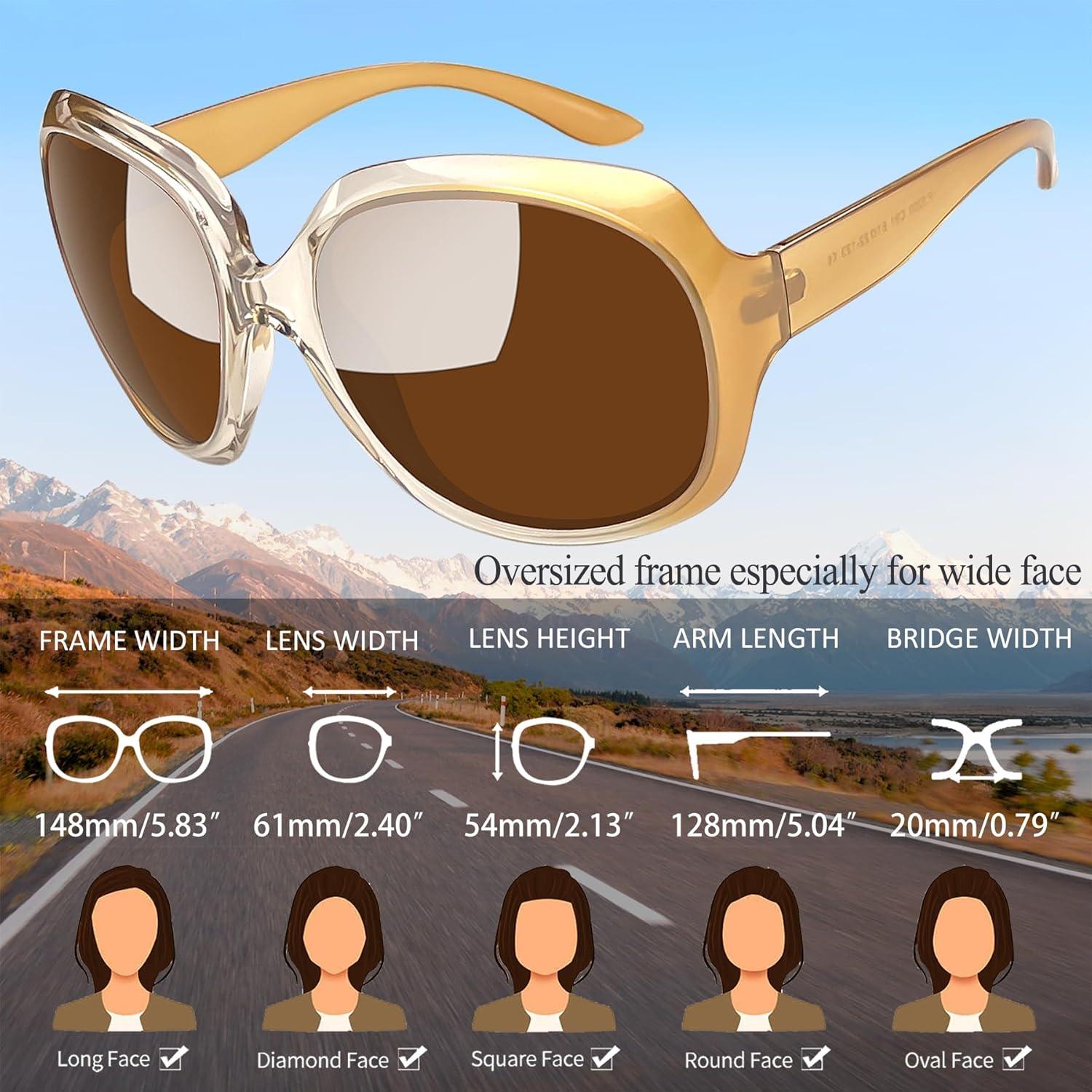 Gafas de sol Joopin grandes polarizadas UV400 para mujeres
