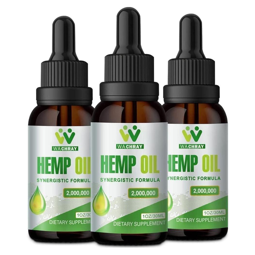 Gotas de Aceite de Cañamo WACHRAY 3x30ml Alta Potencia