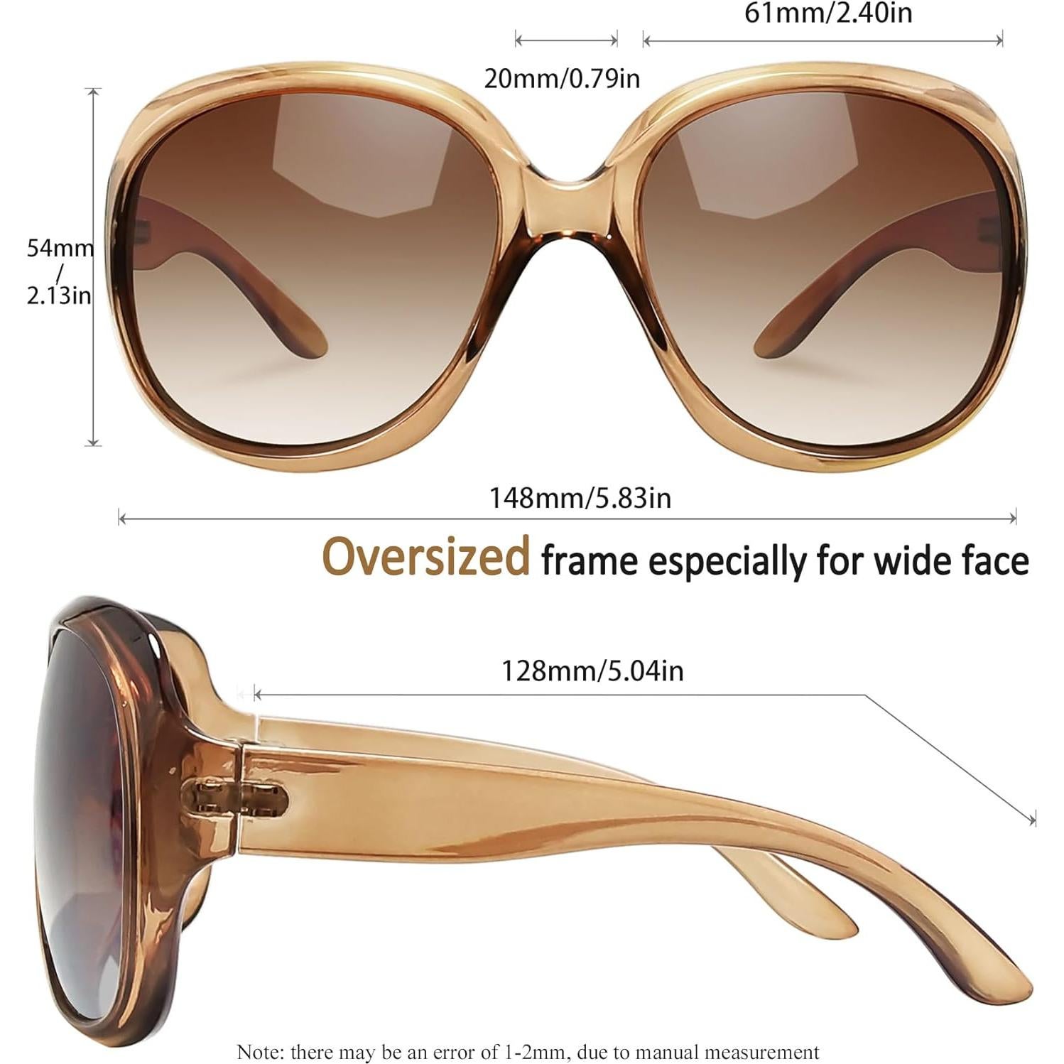 Gafas de sol grandes Joopin para mujer, polarizadas UV400