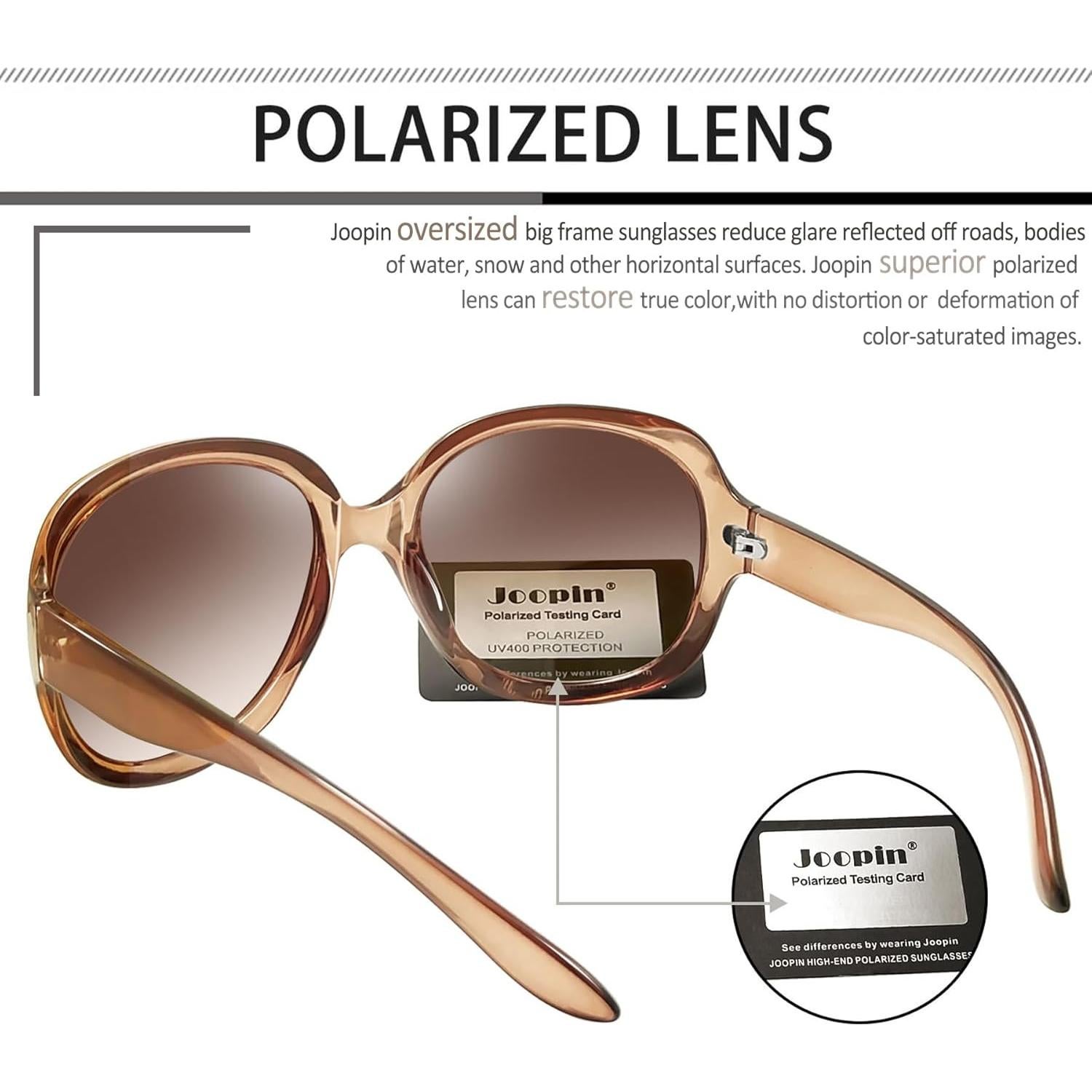 Gafas de sol grandes Joopin para mujer, polarizadas UV400