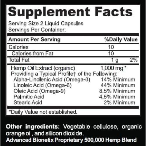 True Hemp Oil 500,00 Hemp Oil Blend w/Ingredient You Need for Body Aches, worriedness & to Feel Calm