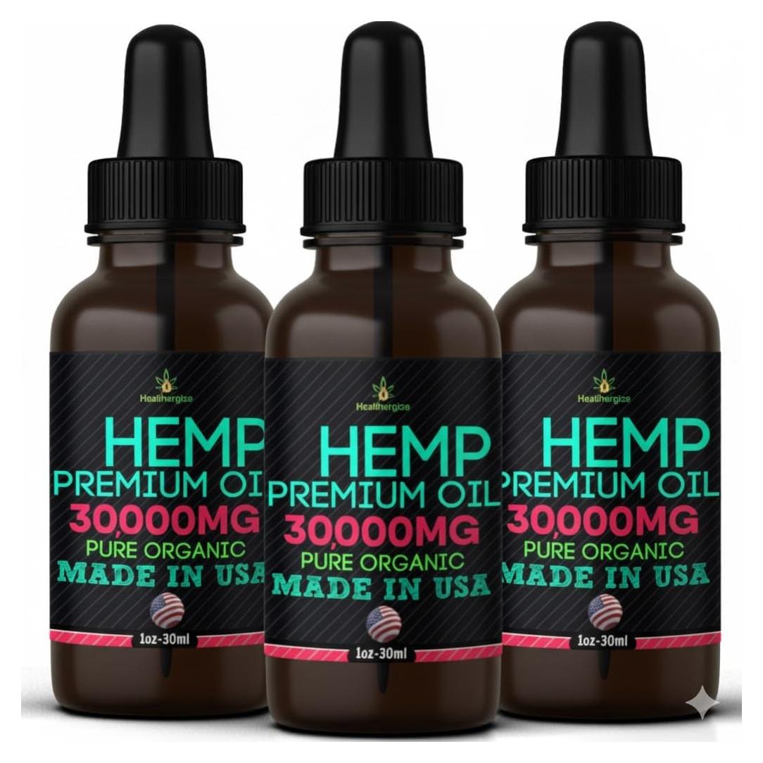 Aceite de Semilla de Cañamo Healthergize - Paquete de 3 - 30 ml