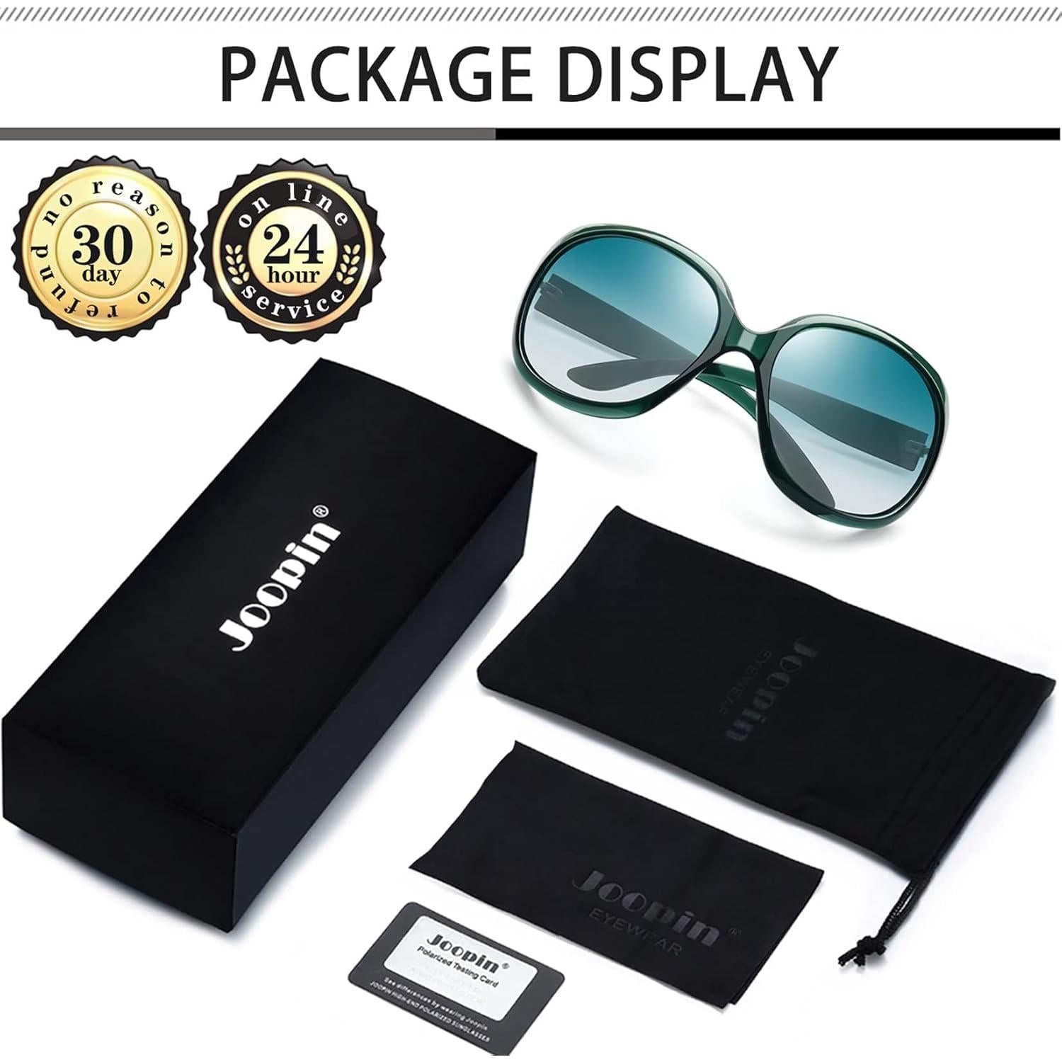 Gafas de sol grandes Joopin para mujer UV400 polarizadas