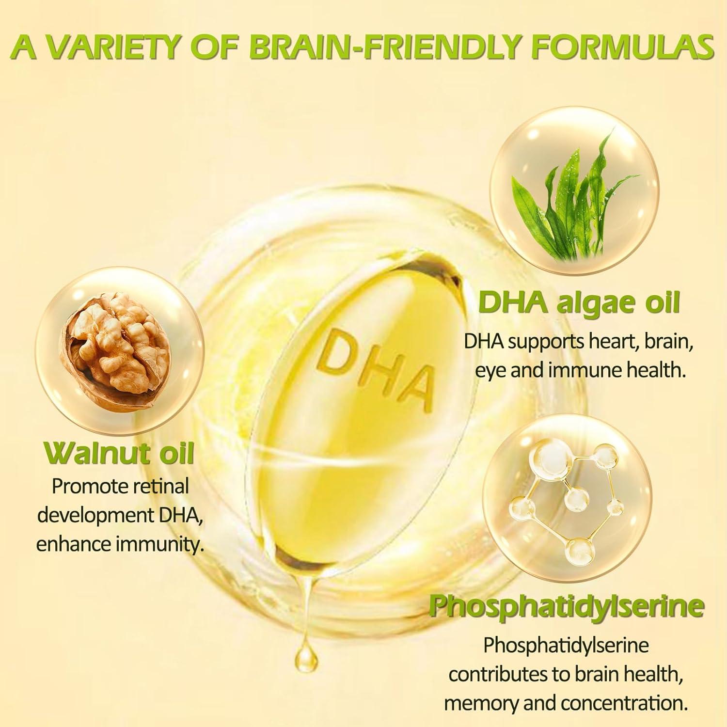 Cápsulas Blandas OMOGS DHA 600mg Omega-3 con Fosfatidilserina