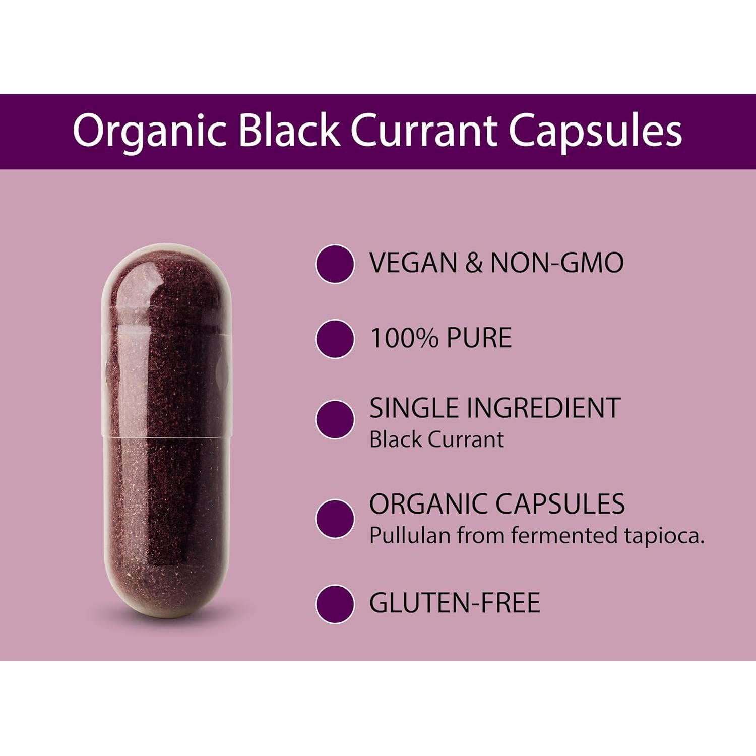 Cápsulas de Grosella Negra Orgánica KOYAH 600 mg Veganas 60 Uds