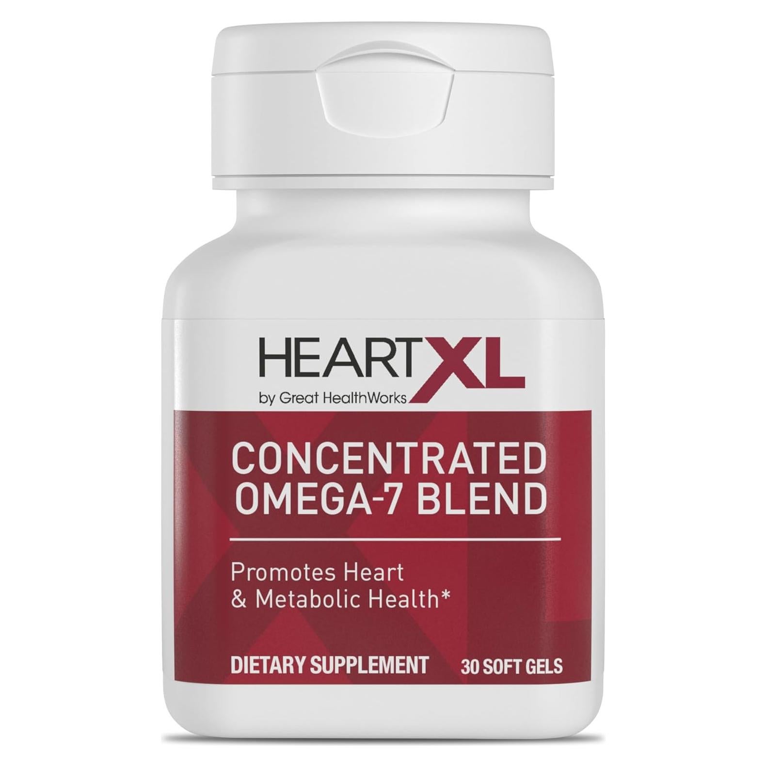 CorazónXL Omega-7 Suplemento de Salud Cardiovascular 30 Geles