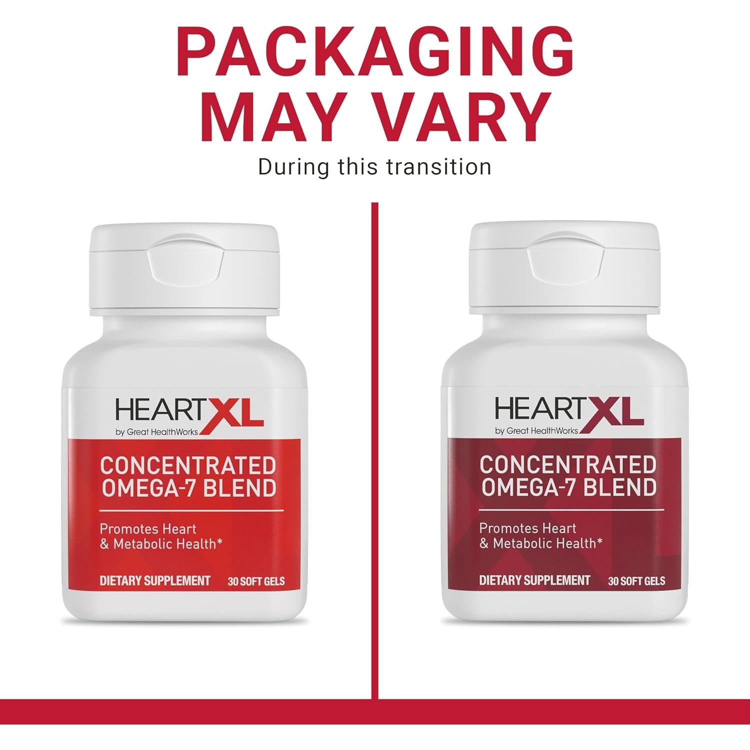 CorazónXL Omega-7 Suplemento de Salud Cardiovascular 30 Geles