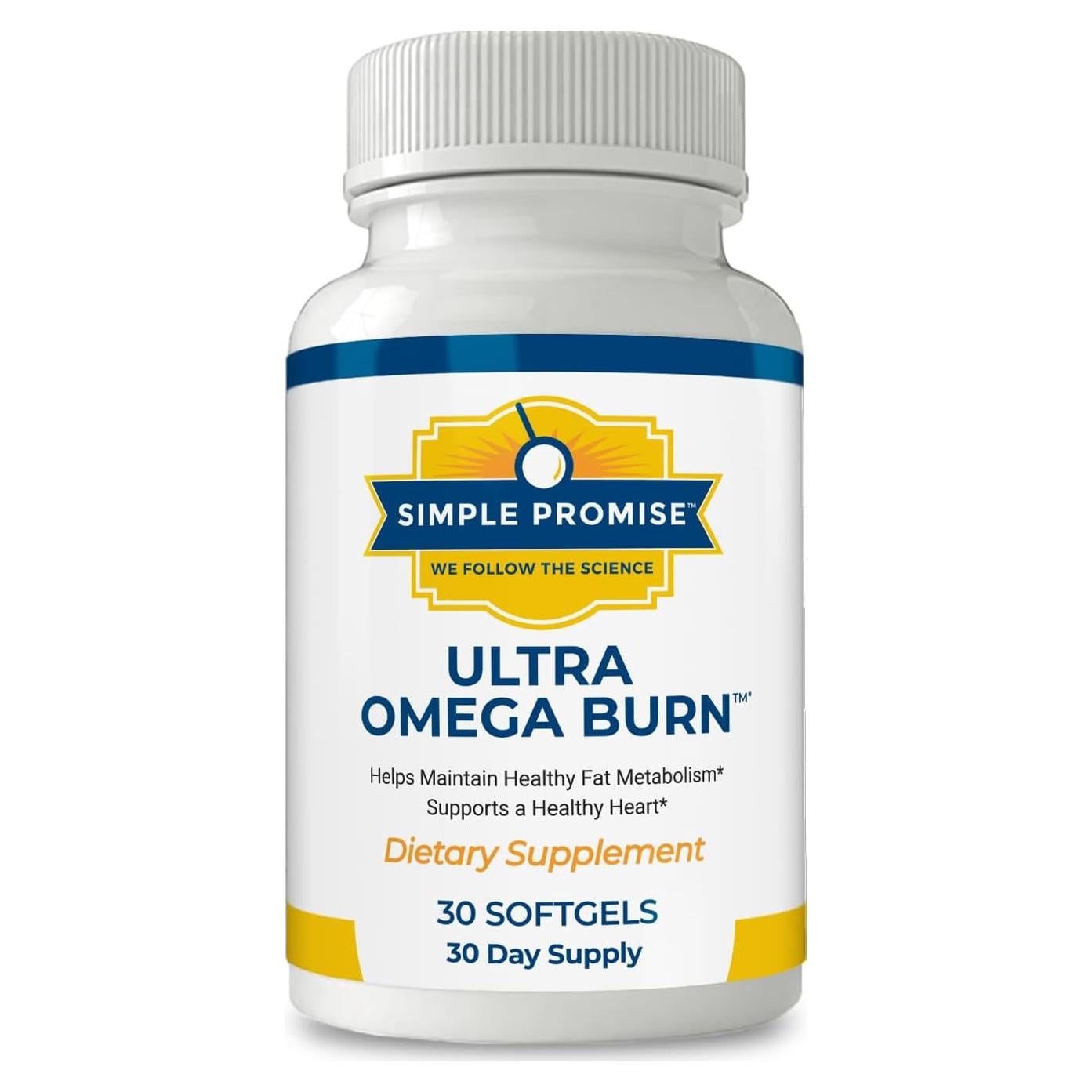 Suplemento Omega-7 Simple Promise - 30 Softgels para Metabolismo y Corazón
