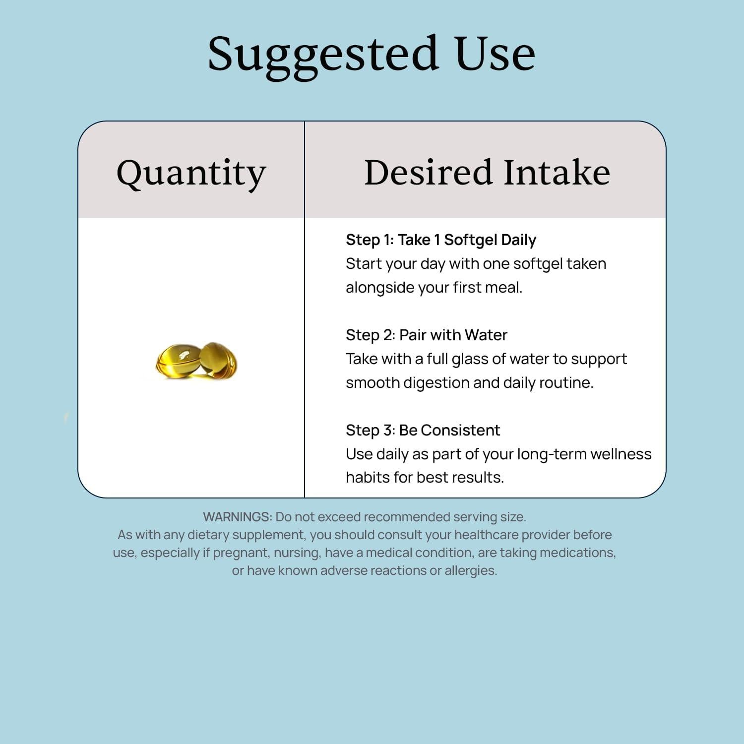 Suplemento Omega-7 Simple Promise - 30 Softgels para Metabolismo y Corazón