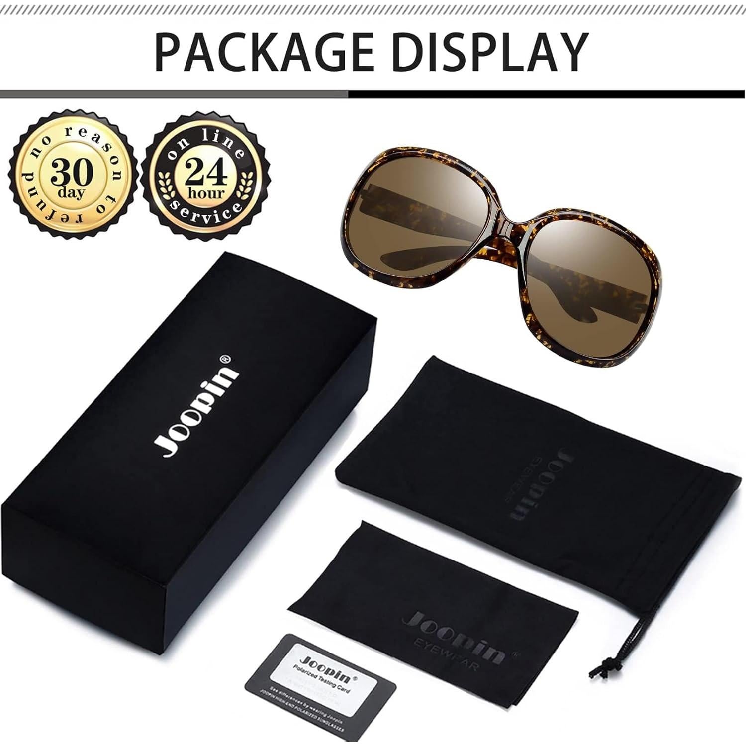 Gafas de sol grandes Joopin polarizadas UV400 para mujer