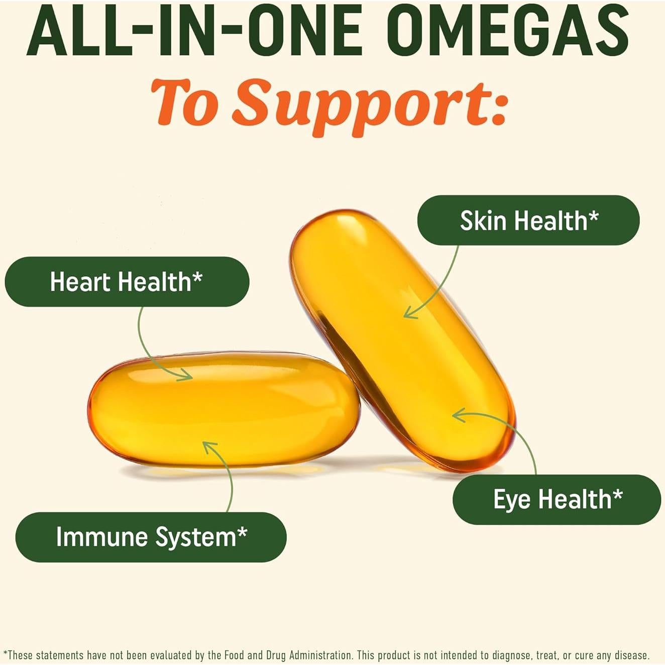 Suplemento Vegano Omega 3 6 9 MAV Nutrition 2000mg 60 Cápsulas