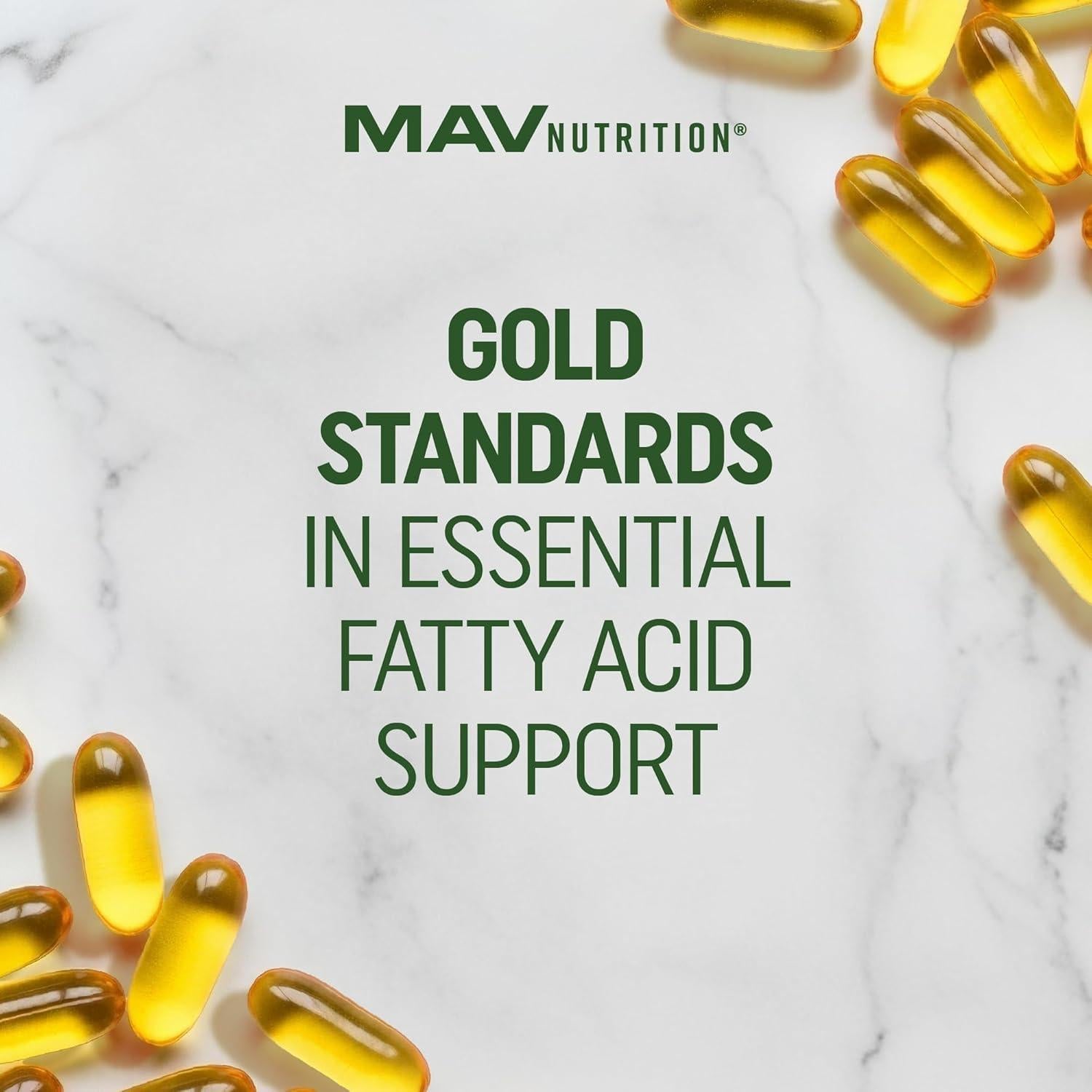 Suplemento Vegano Omega 3 6 9 MAV Nutrition 2000mg 60 Cápsulas