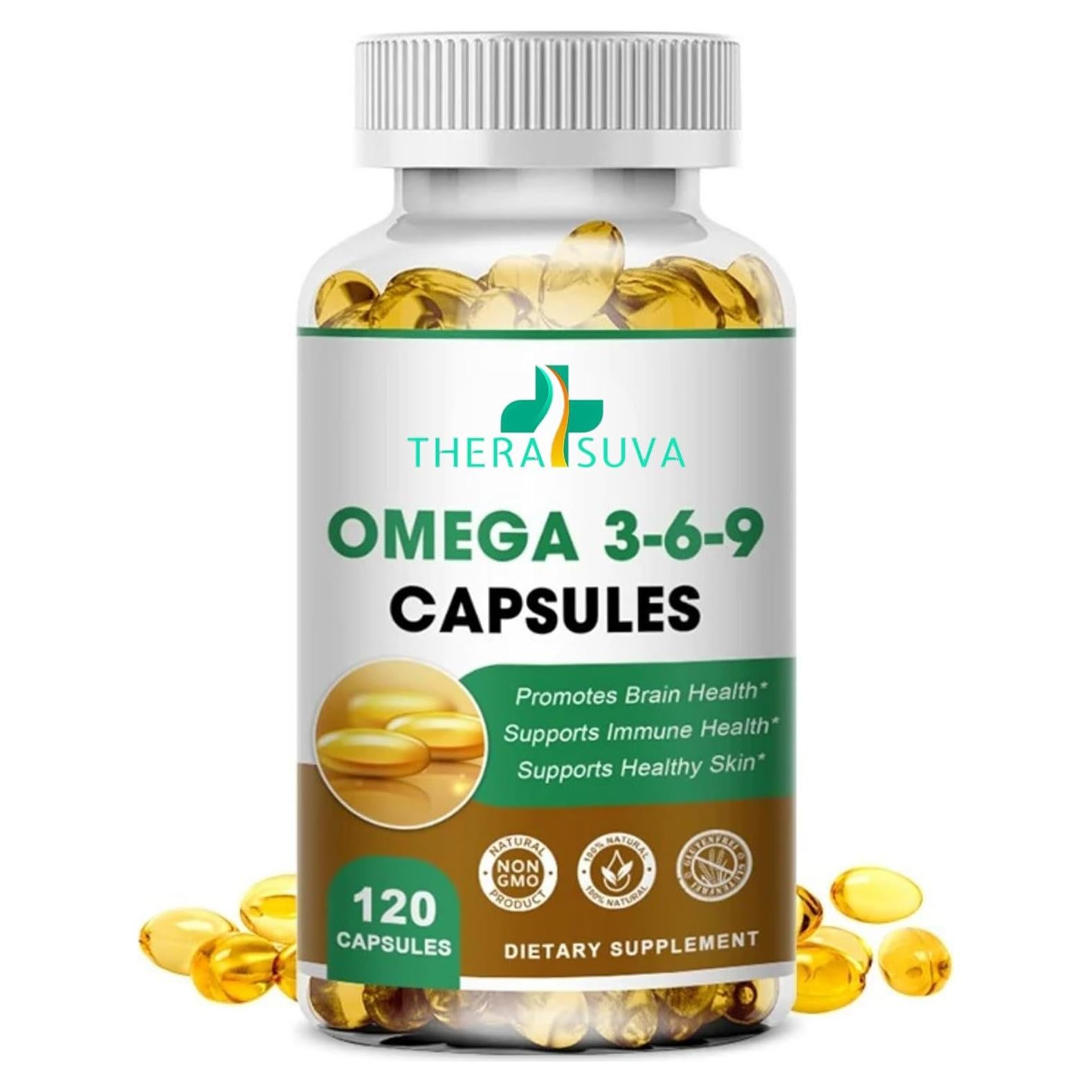 Suplemento Omega 3-6-9 TheraSuva 120 geles veganos 60 días