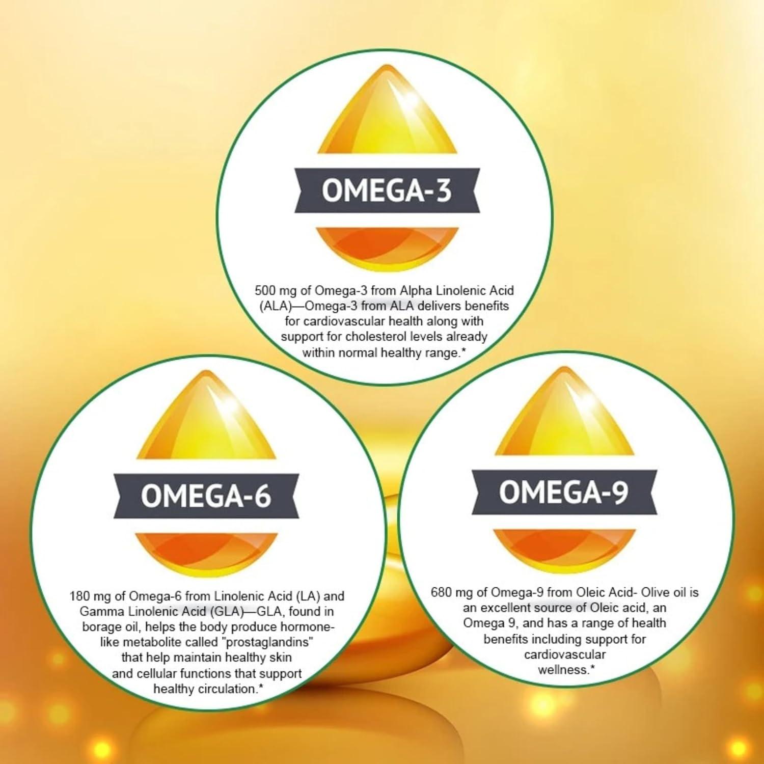 Suplemento Omega 3-6-9 TheraSuva 120 geles veganos 60 días