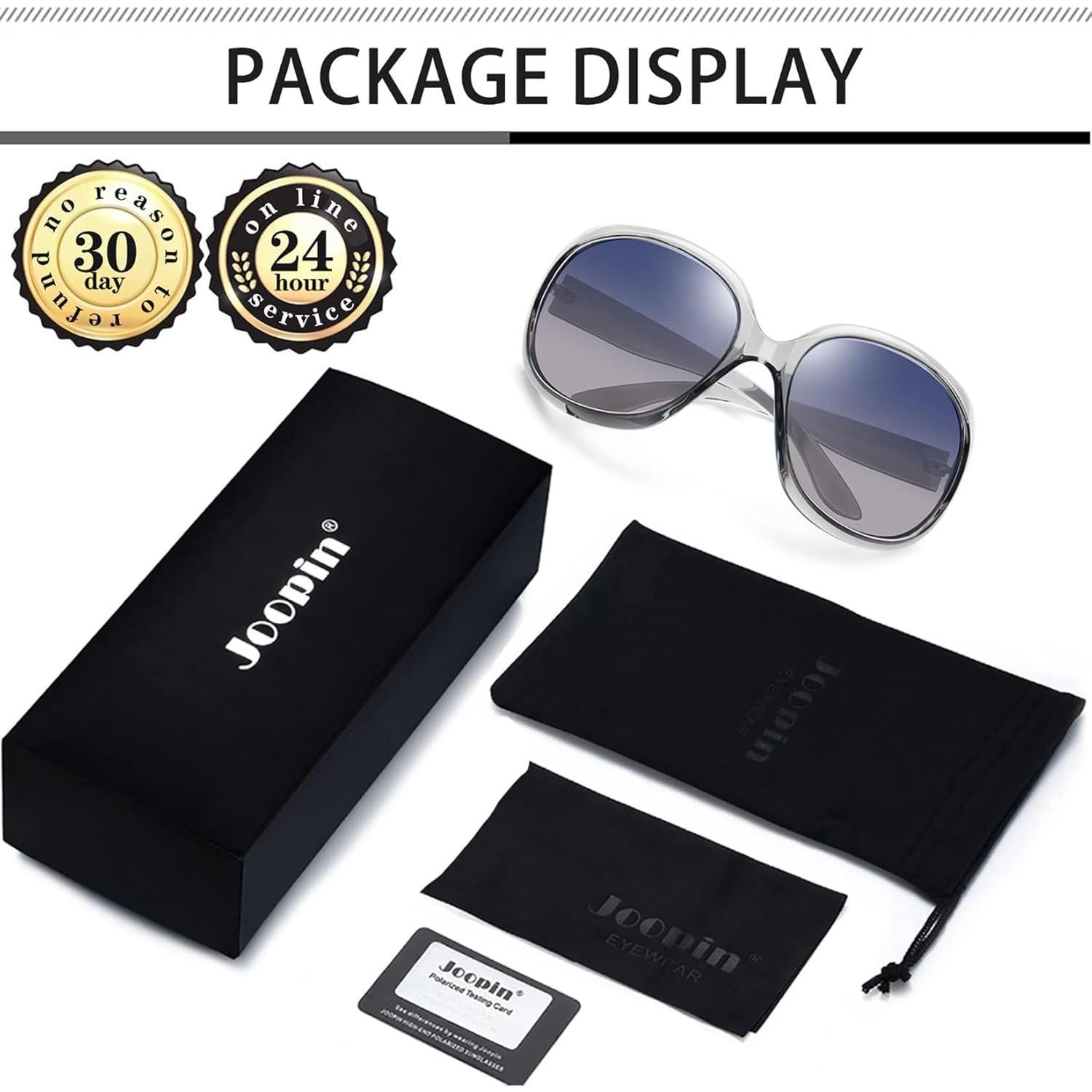 Gafas de sol grandes Joopin polarizadas UV400 para mujeres