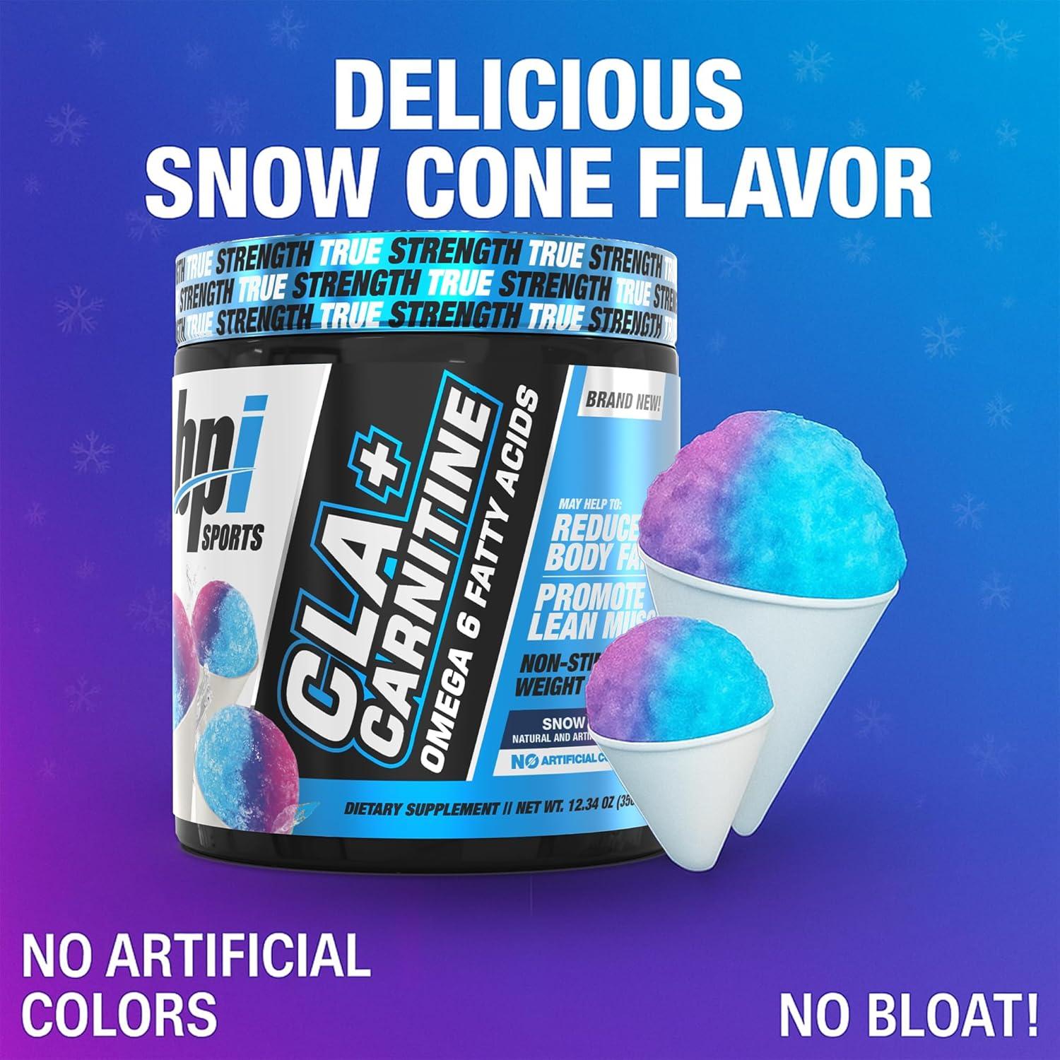 Suplemento BPI Sports CLA + Carnitina 349.6 g Sabor Nieve