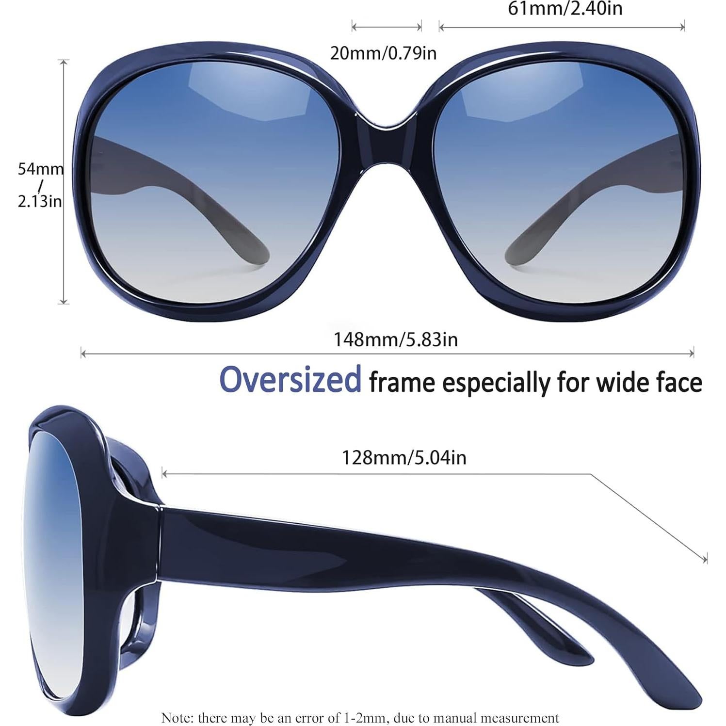 Gafas de sol grandes Joopin para mujer, polarizadas UV400