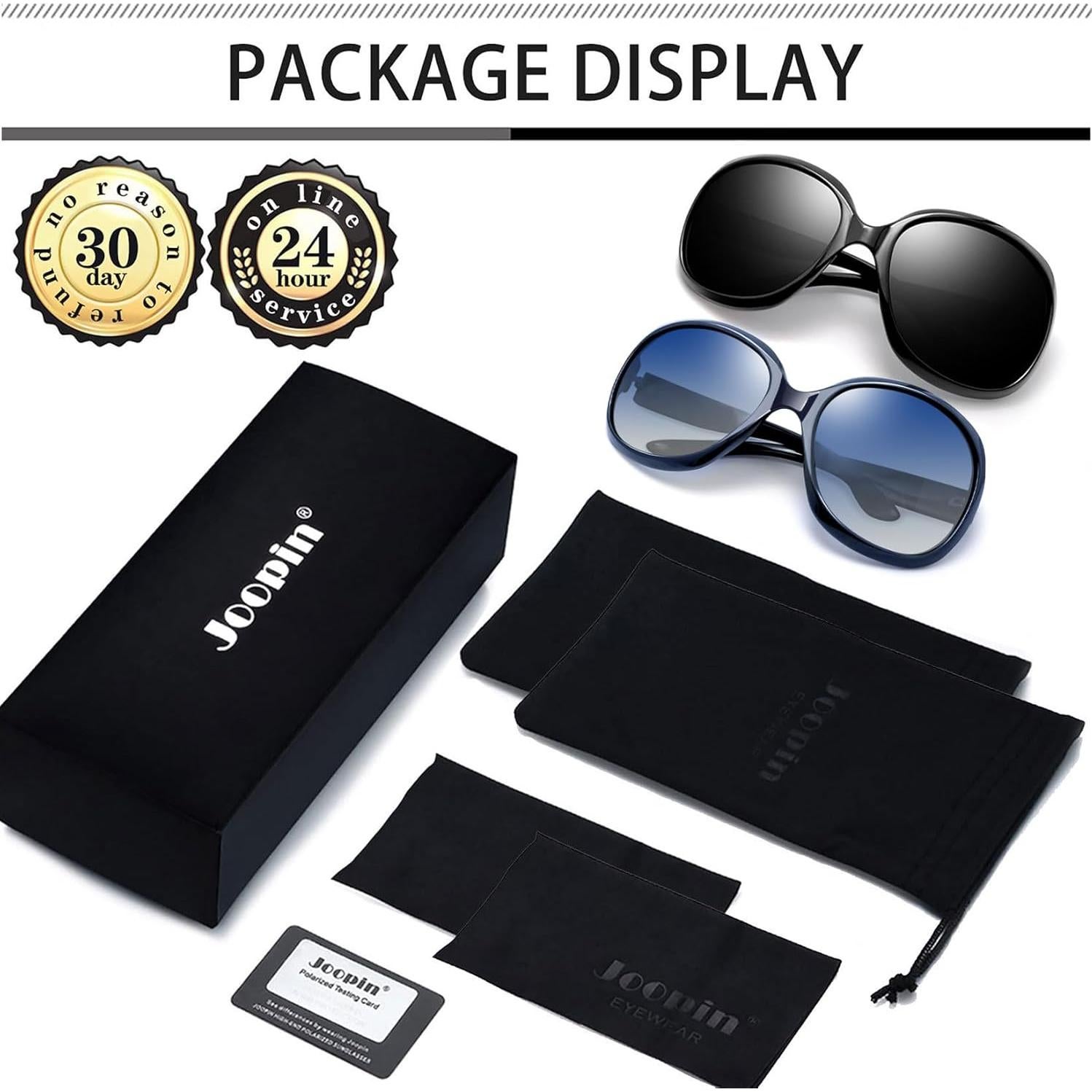 Gafas de sol grandes Joopin para mujer, polarizadas UV400