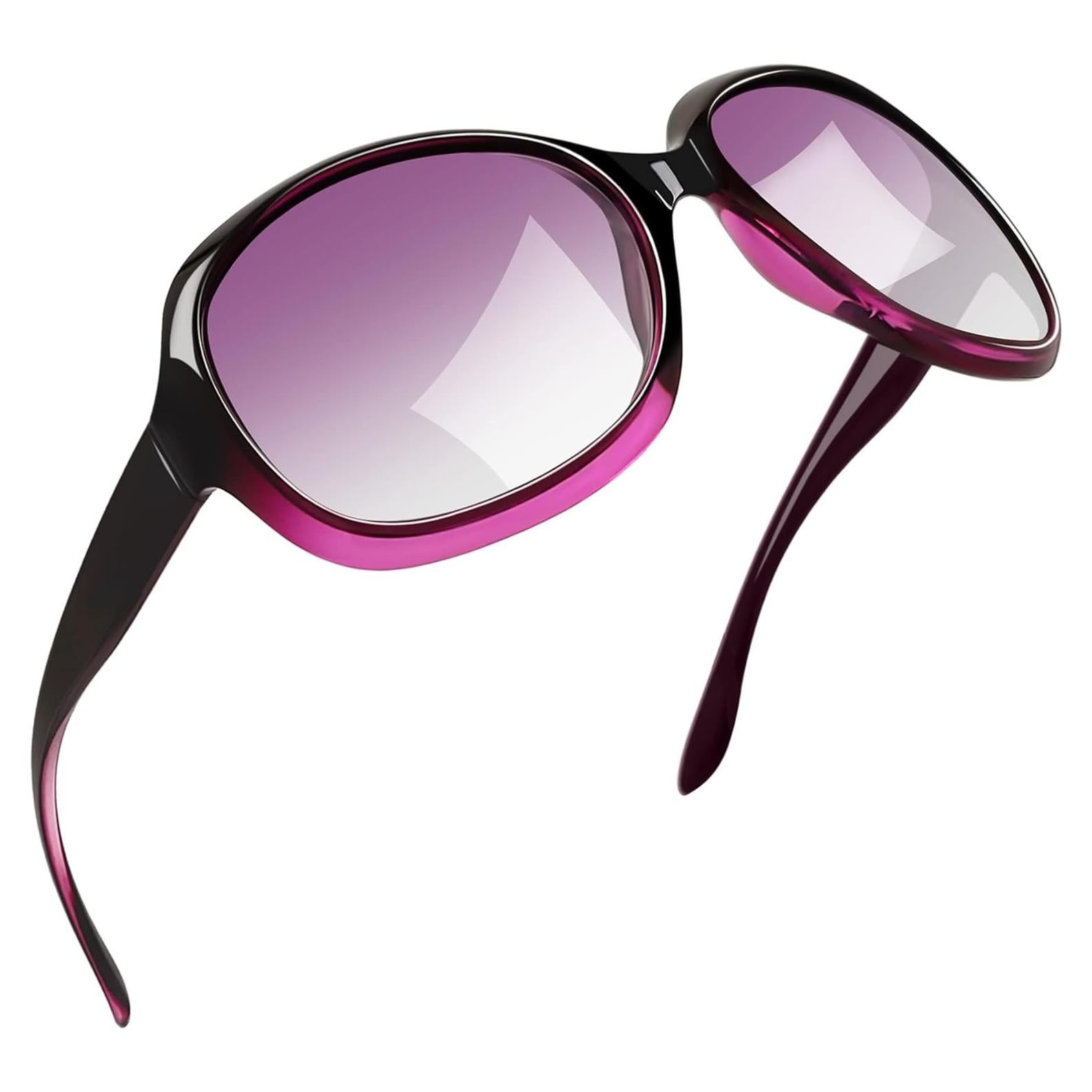 Gafas de sol grandes Joopin UV400 polarizadas moradas