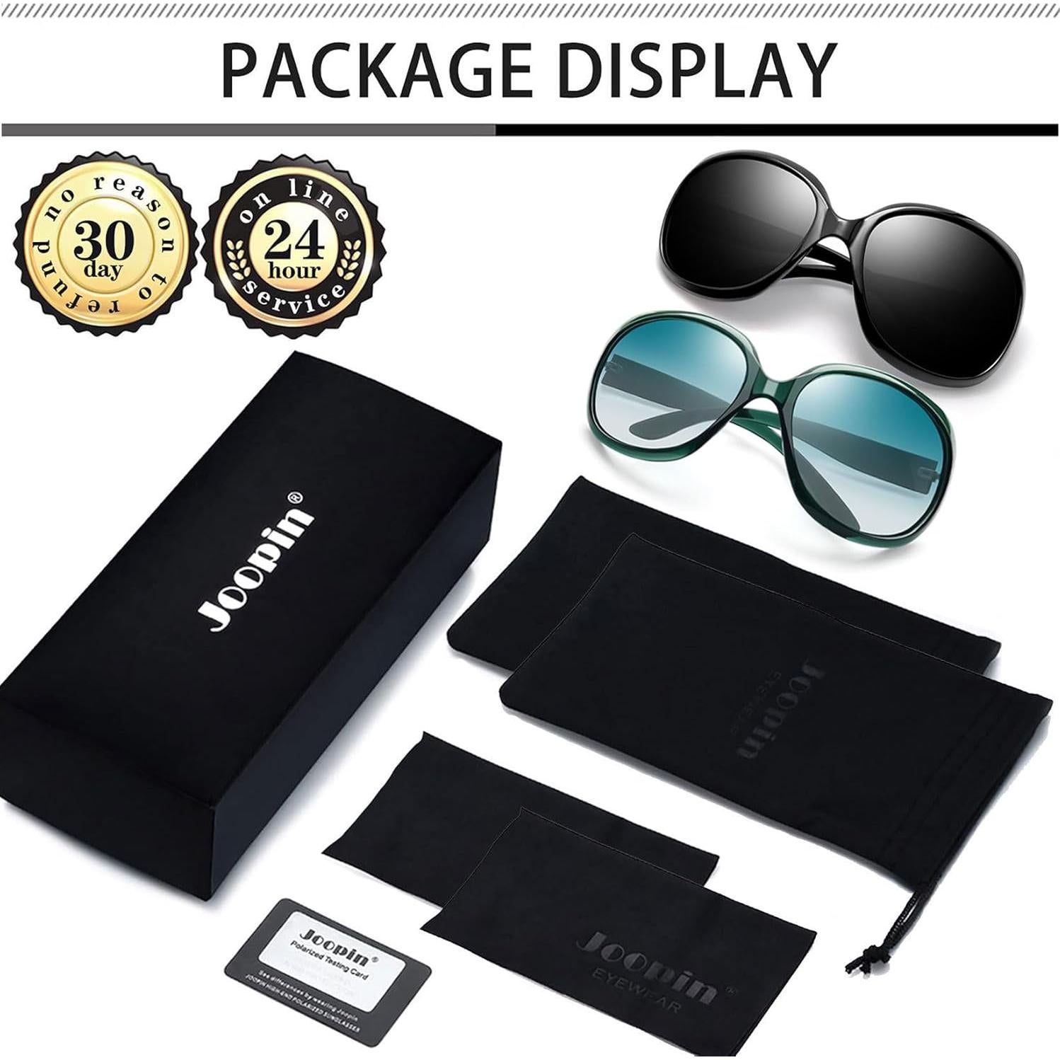 Gafas de sol grandes Joopin para mujeres, polarizadas UV400