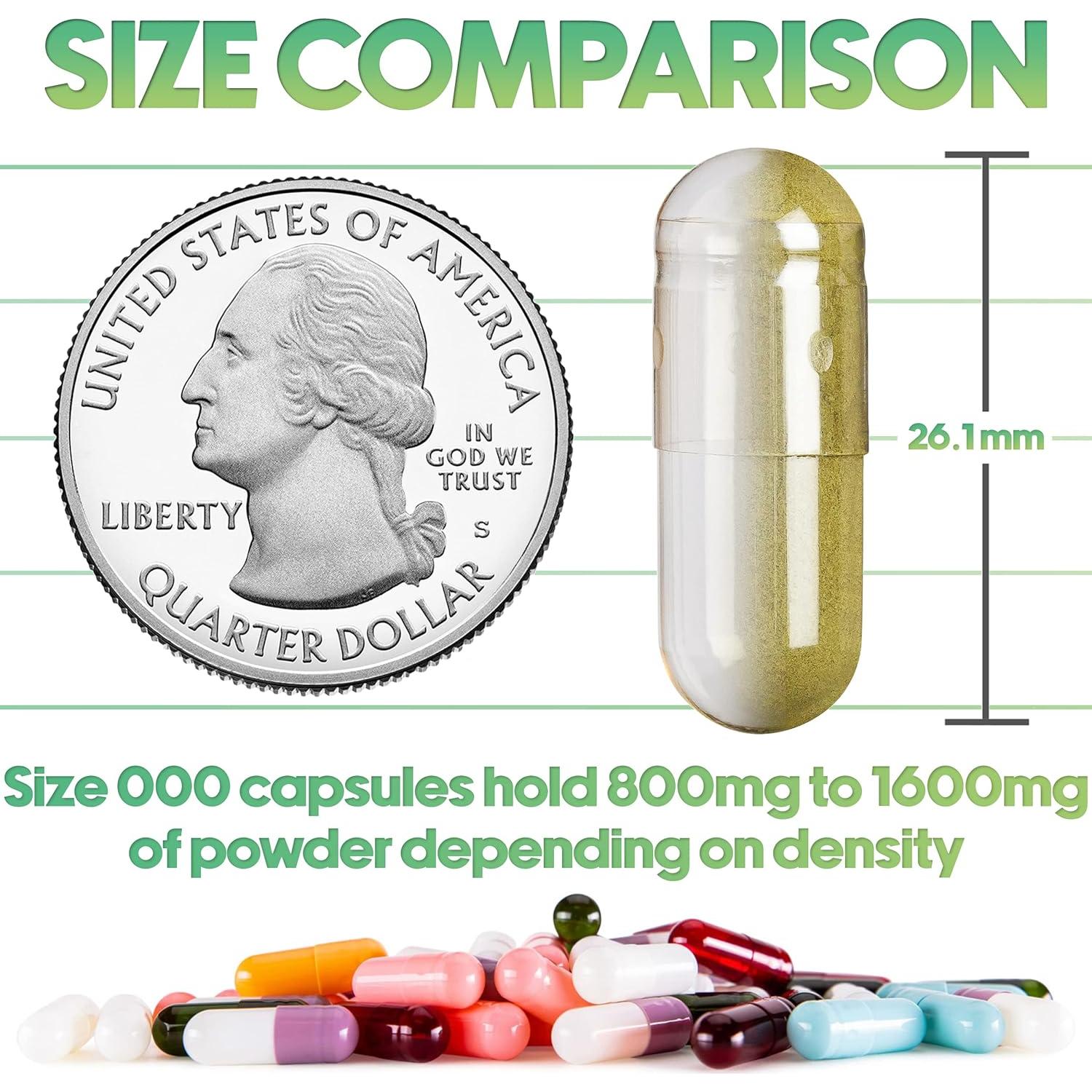 Cápsulas Vacías Veganas XPRS Nutra Tamaño 000 - 500 Unidades