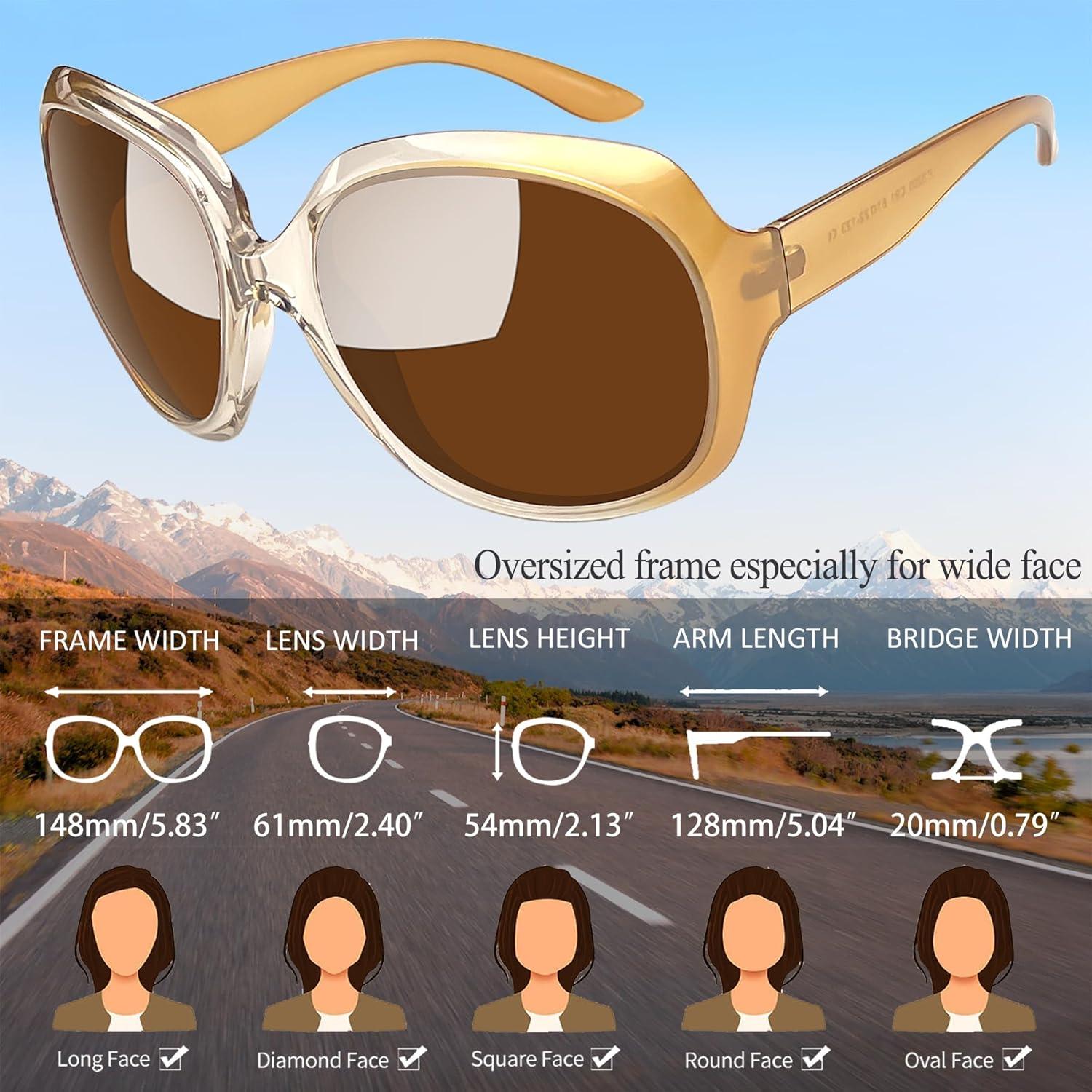 Gafas de sol Joopin grandes polarizadas UV400 para mujeres