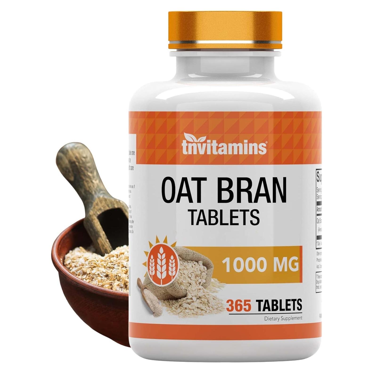 Tabletas de Salvado de Avena Total Nutrition 365 Tabletas 1000mg