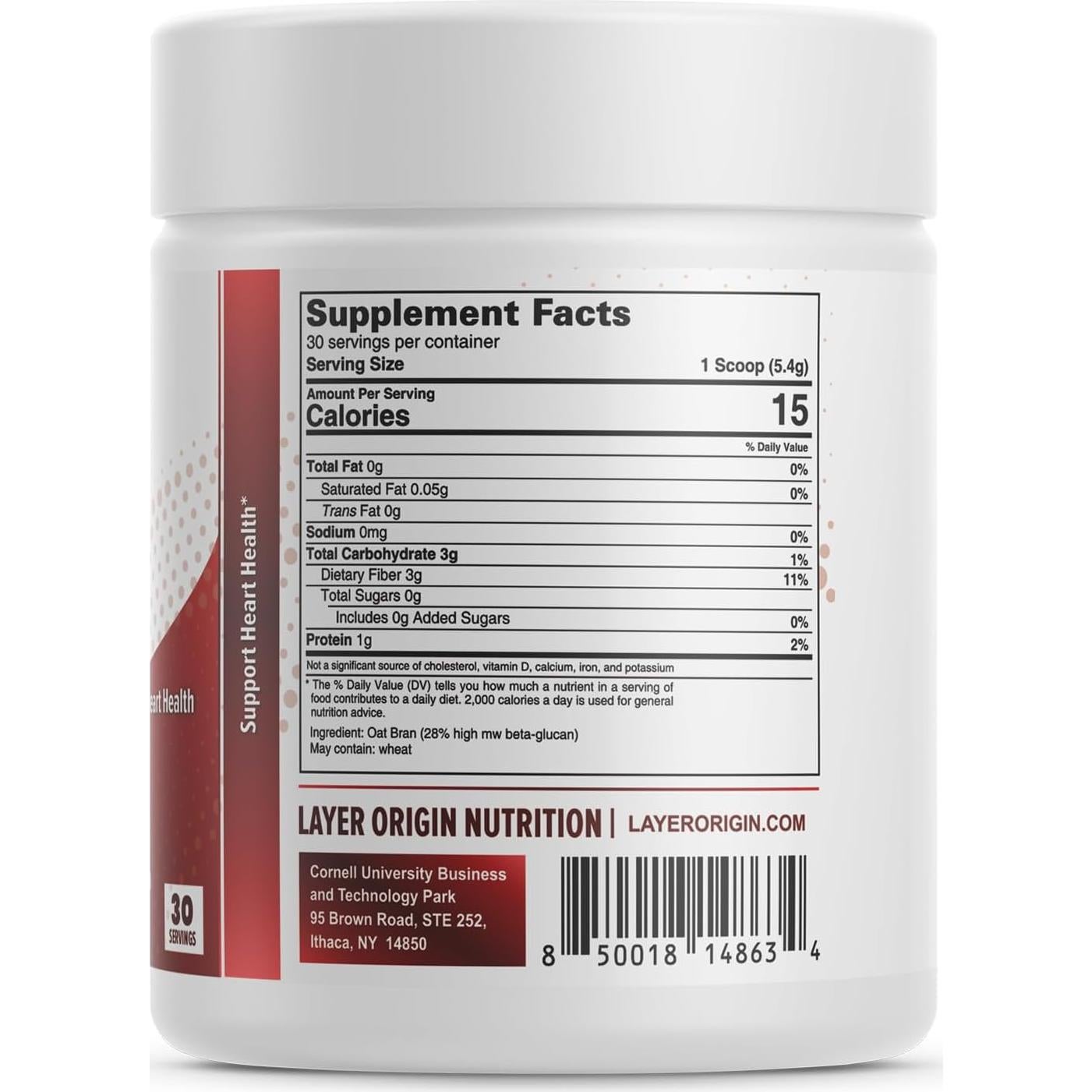 Polvo de Salvado de Avena BranPure 214g - Fibra Soluble Salud Corazón