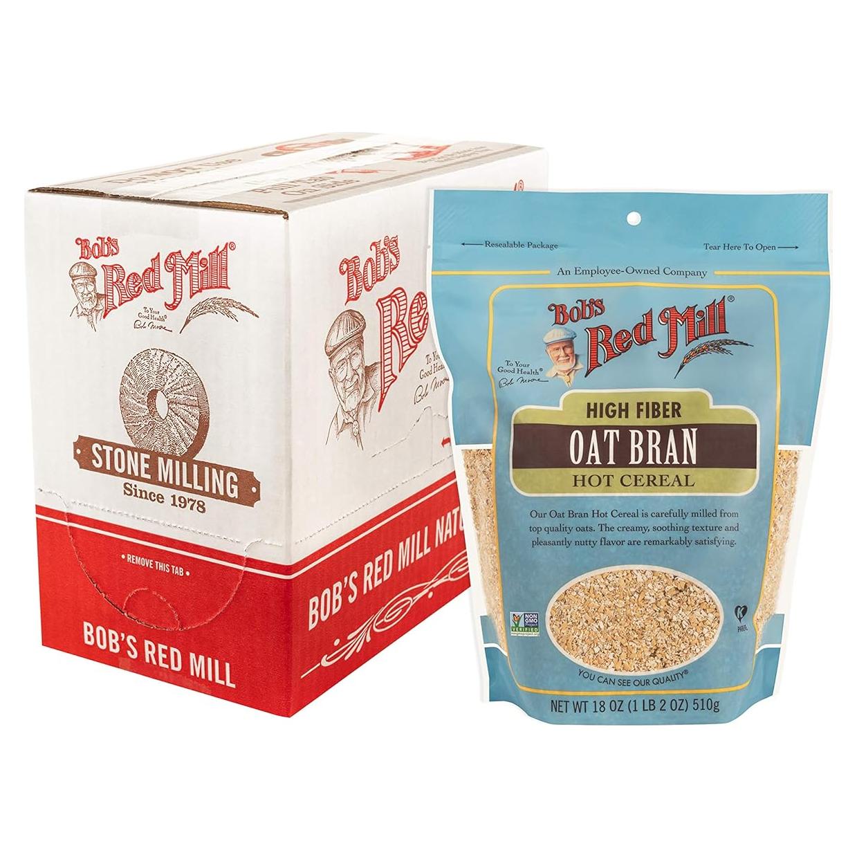 Harina de Salvado de Avena Bob's Red Mill 510g - Vegano, Sin OGM