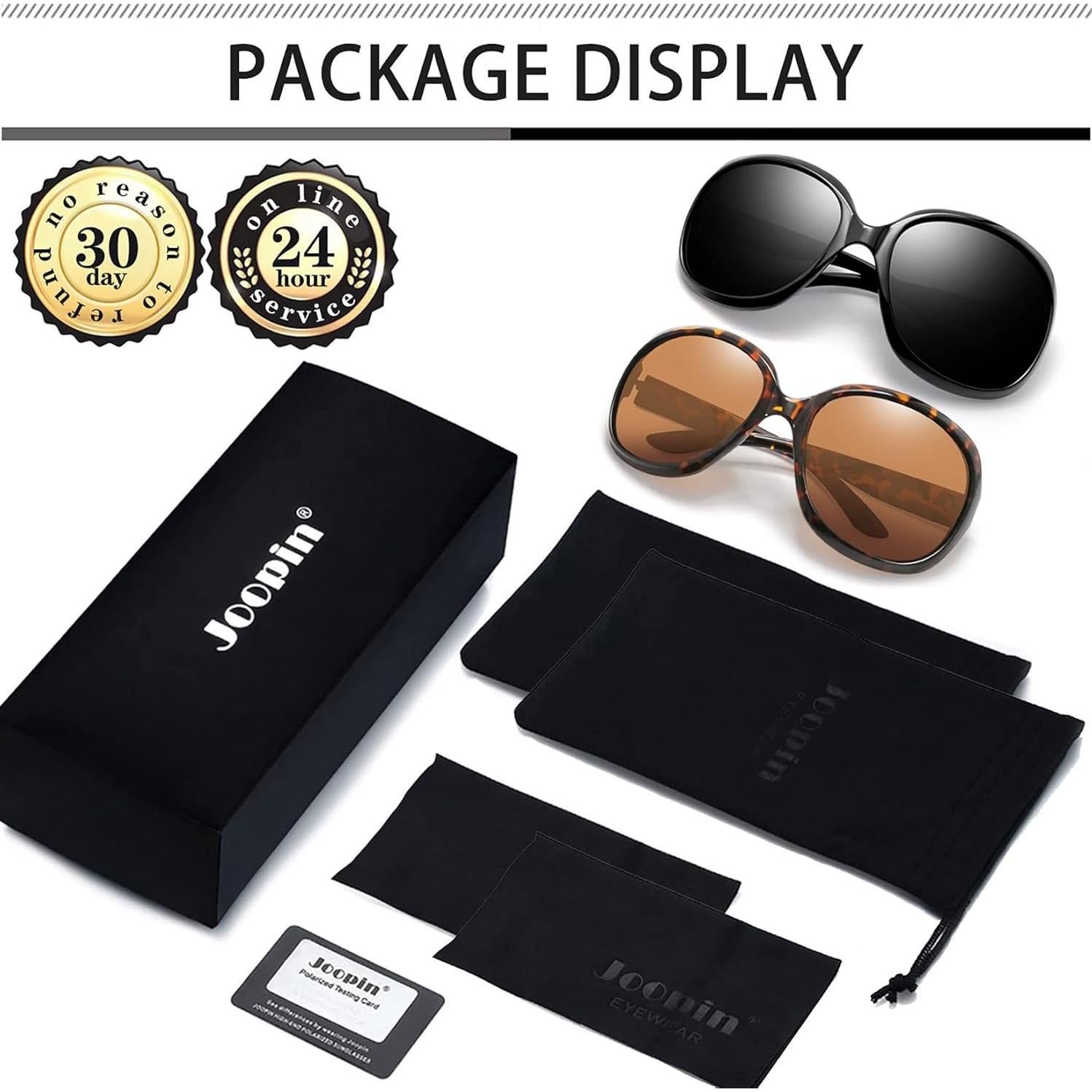 Gafas de sol Joopin grandes para mujeres, polarizadas UV400