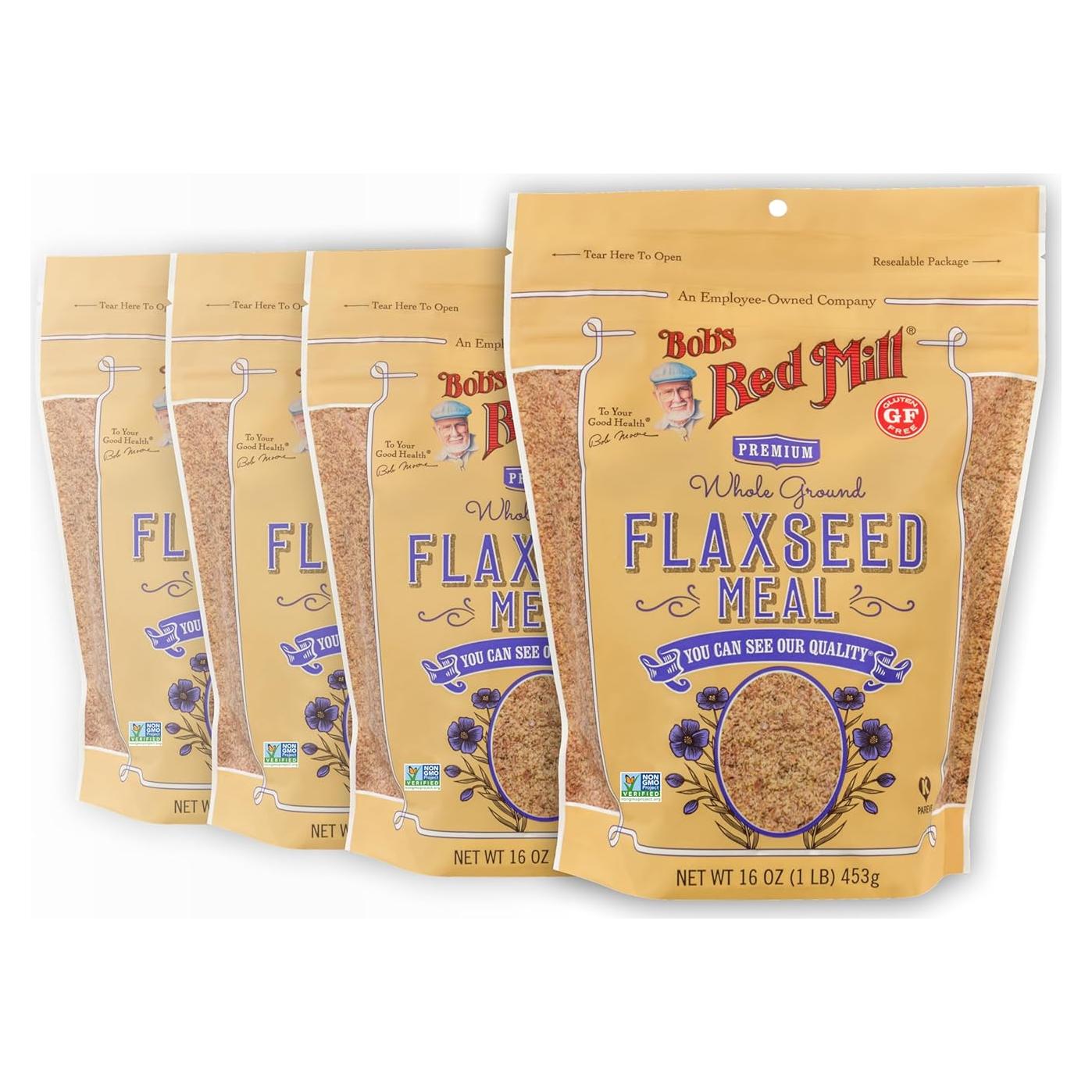 Harina de Semilla de Lino Bob's Red Mill 454g - Vegana, No GMO