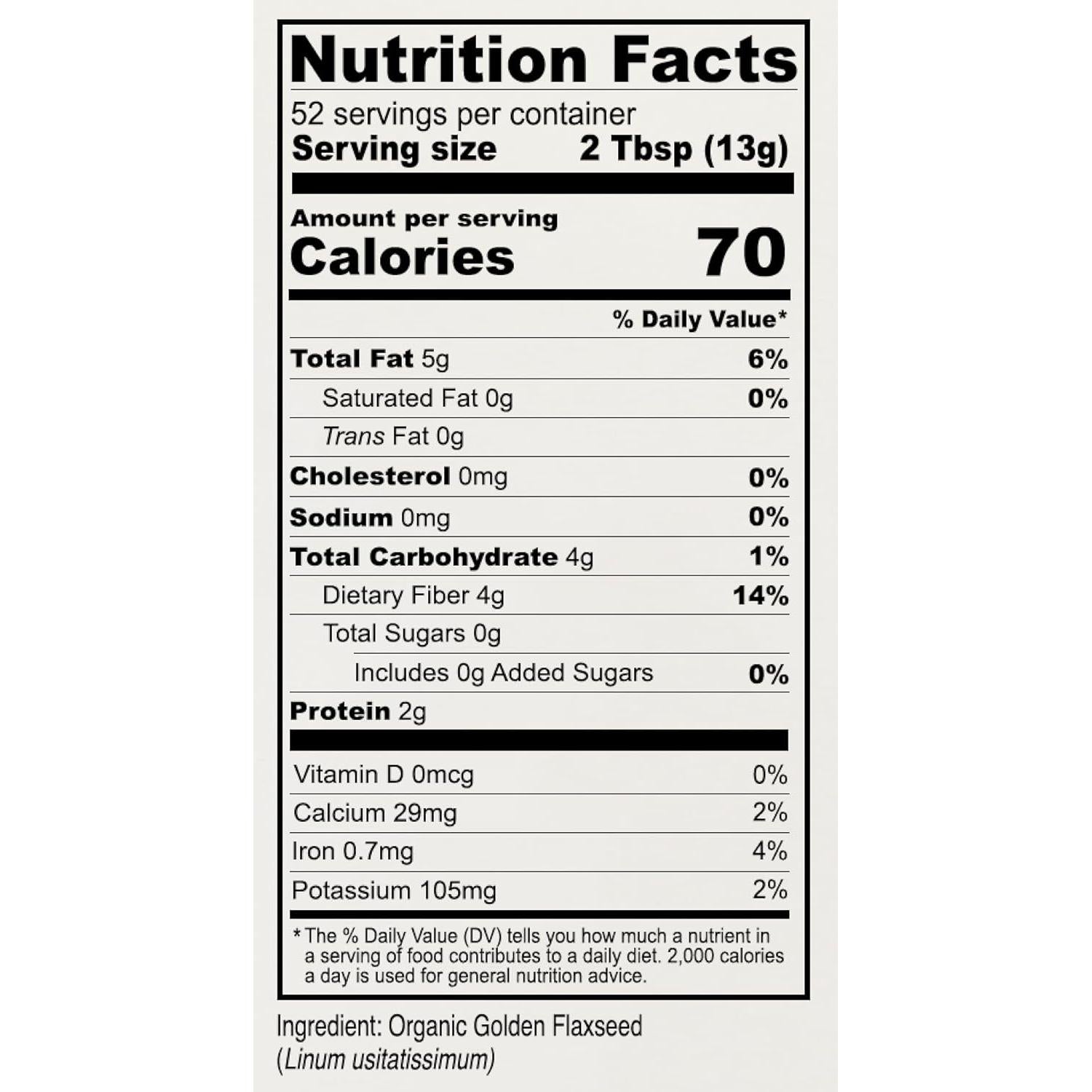 Harina de Linaza Dorada Orgánica Anthony's 0.68 kg Sin Gluten