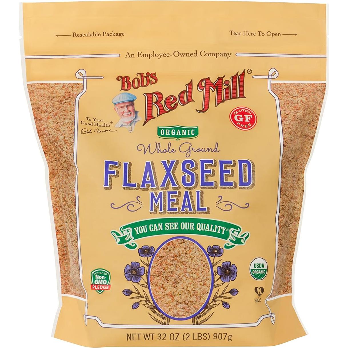 Harina de Semilla de Lino Orgánica Bob's Red Mill 4x0.91kg