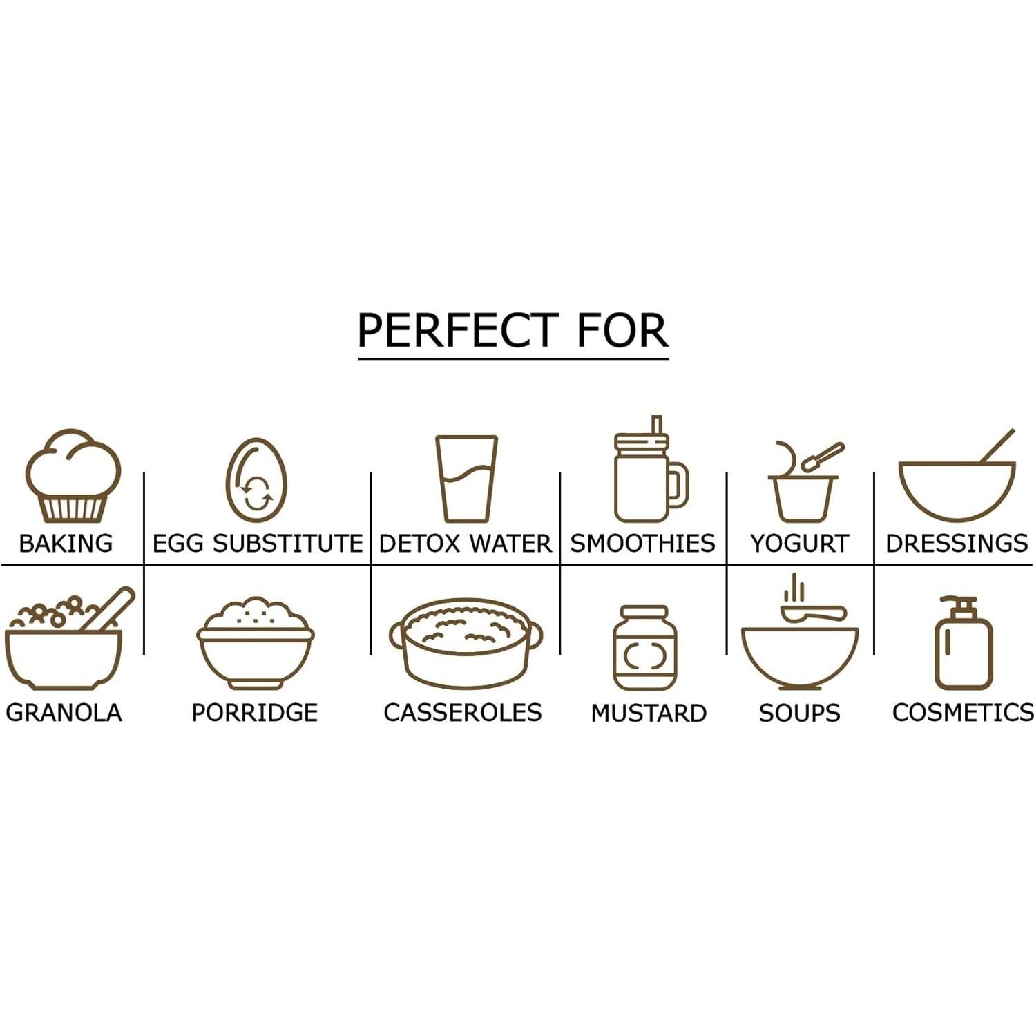 Harina de Semilla de Lino Marrón Orgánica Comida para Vivir 450g