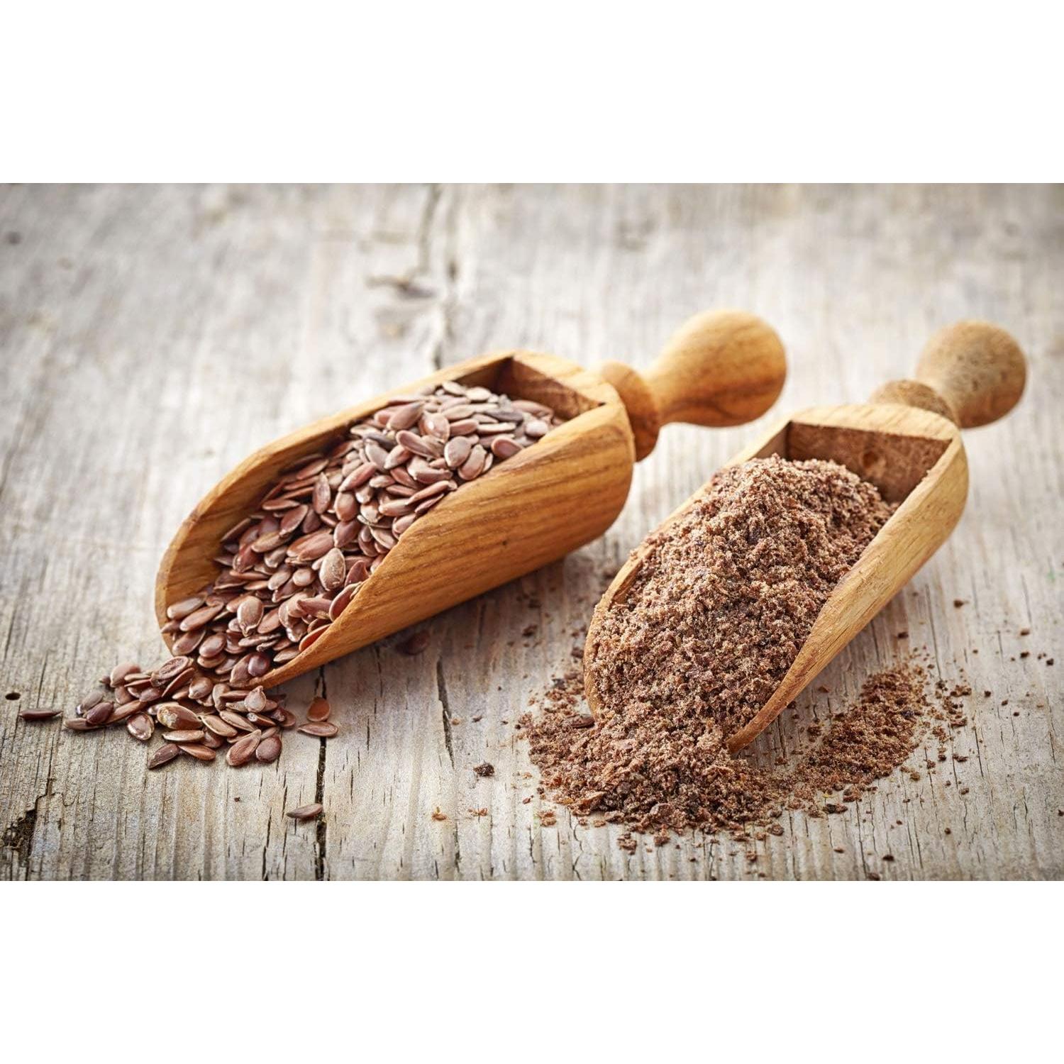 Harina de Semilla de Lino Marrón Orgánica Comida para Vivir 450g