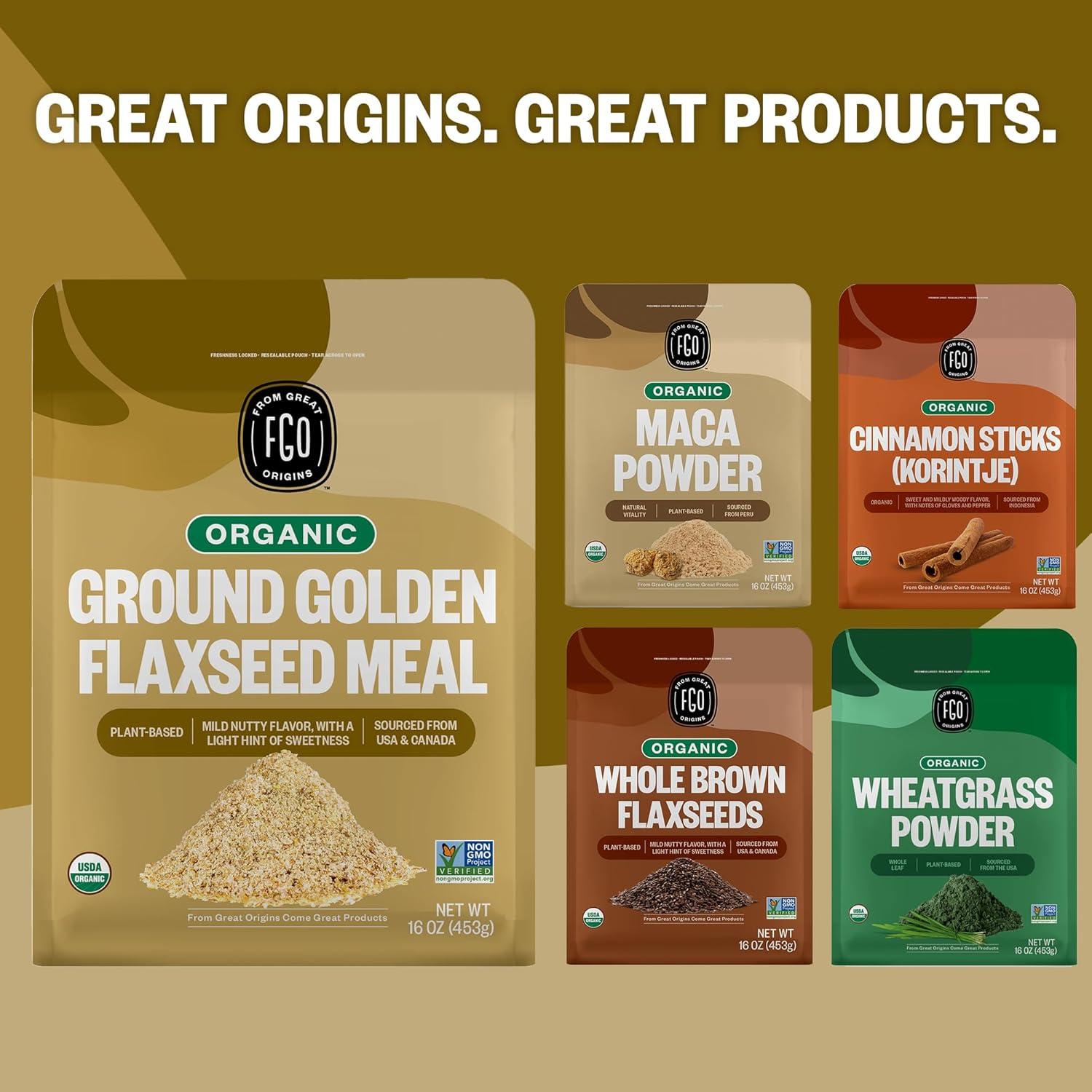 Harina de Semilla de Linaza Dorada Orgánica FGO 453g