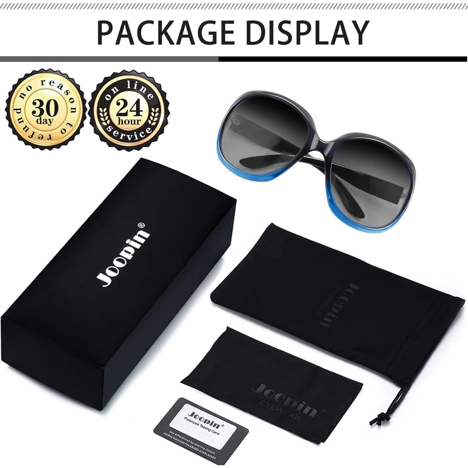 Gafas de sol grandes Joopin UV400 polarizadas para mujer