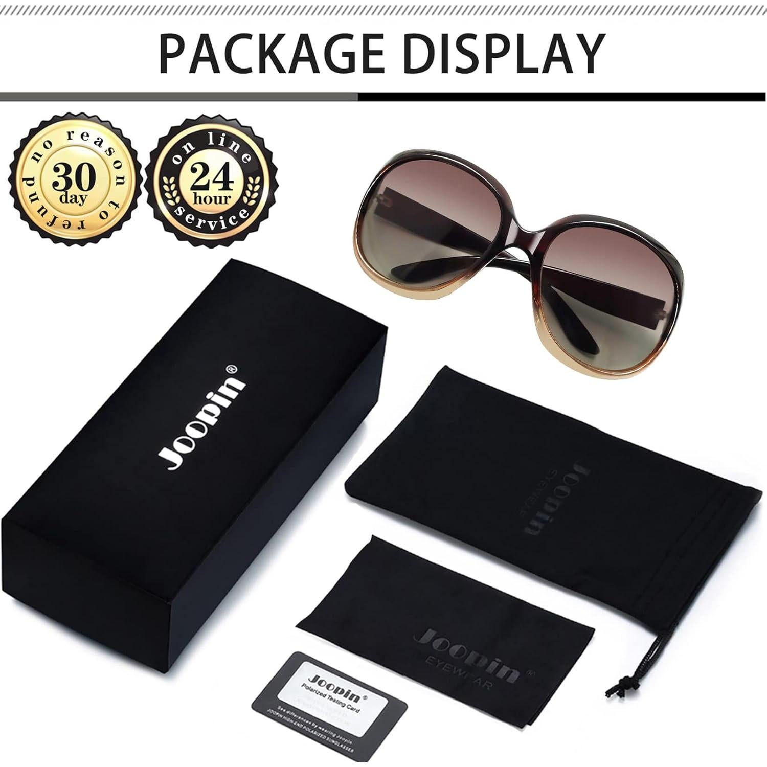 Gafas de sol grandes Joopin UV400 polarizadas para mujeres