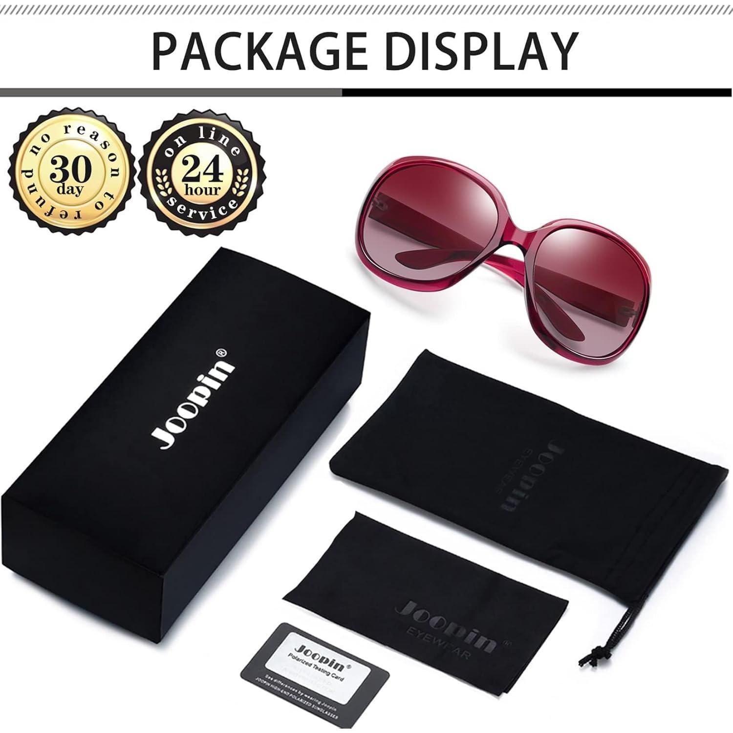 Gafas de sol grandes Joopin polarizadas UV400 para mujer