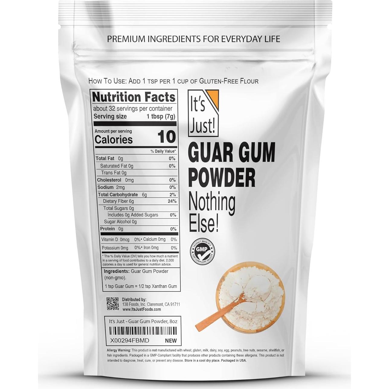 Goma Guar Sin Gluten 227g - Espesor y Agente de Unión Vegano