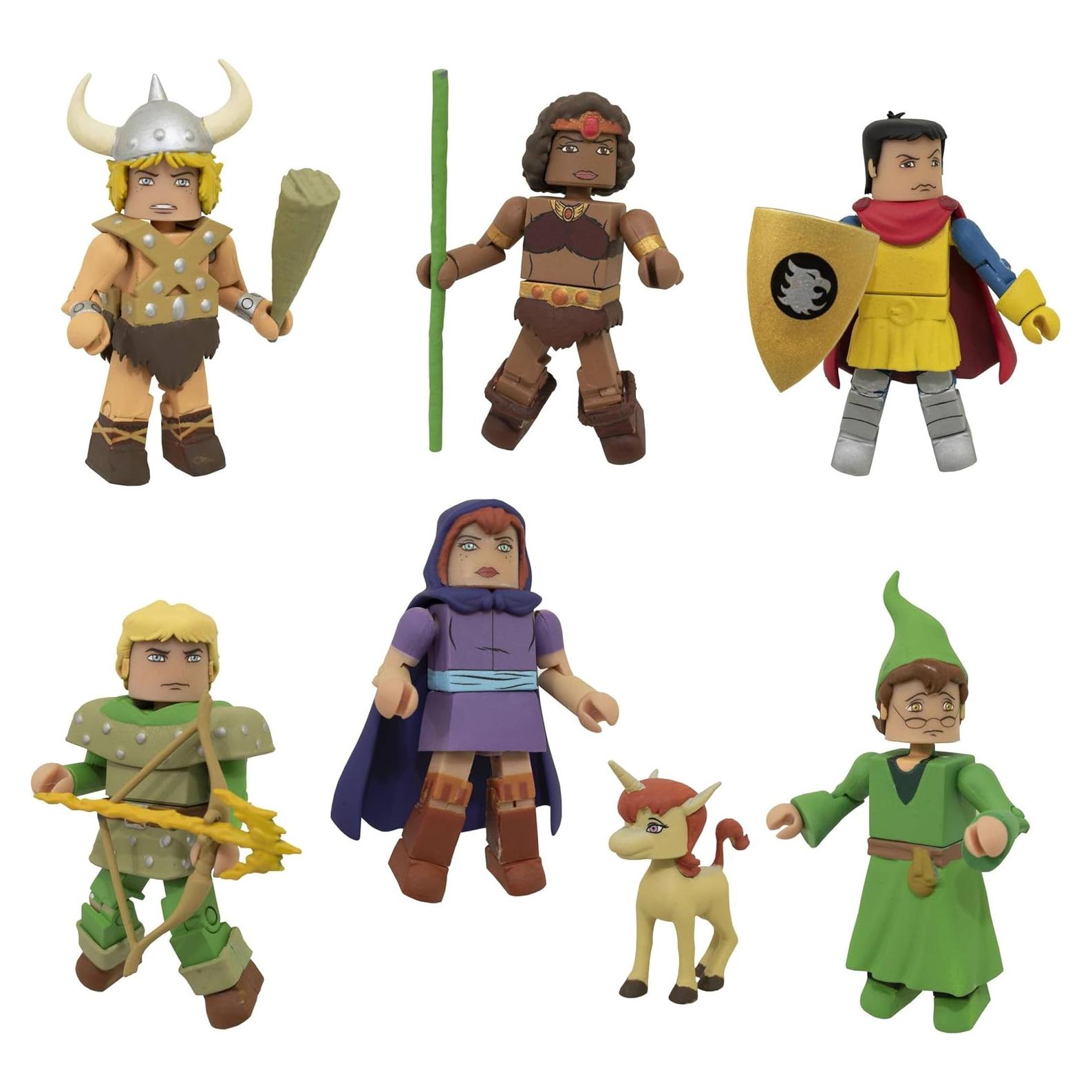 Conjunto de Minimates D&D Diamond Select 6 figuras 5,08 cm