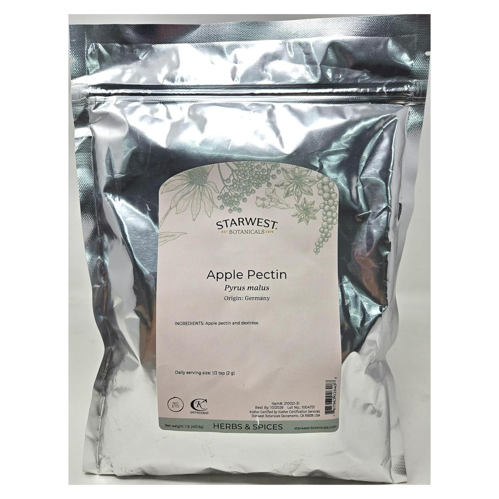 Pectina de Manzana 0.45 kg Starwest Botanicals