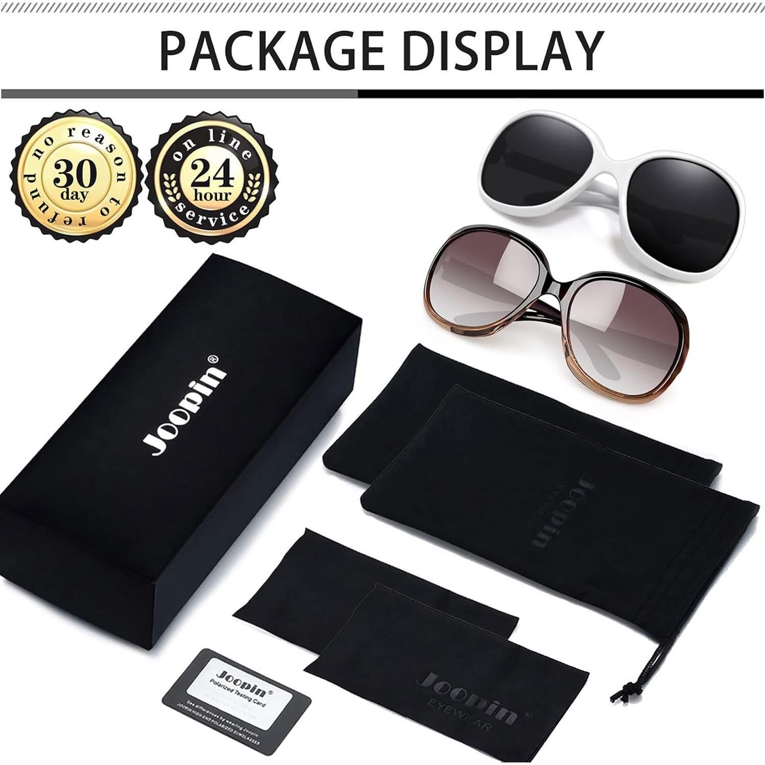 Gafas de sol grandes Joopin para mujeres, polarizadas UV400