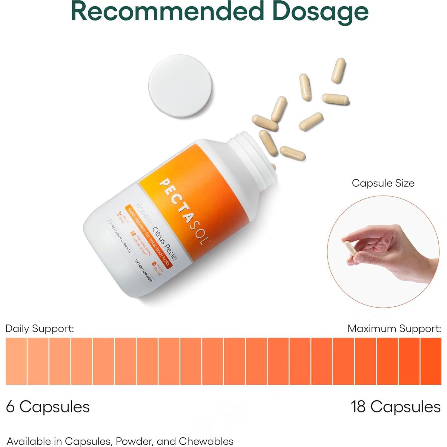 PectaSol Pectina Cítrica Modificada 270 Cápsulas EcoNugenics