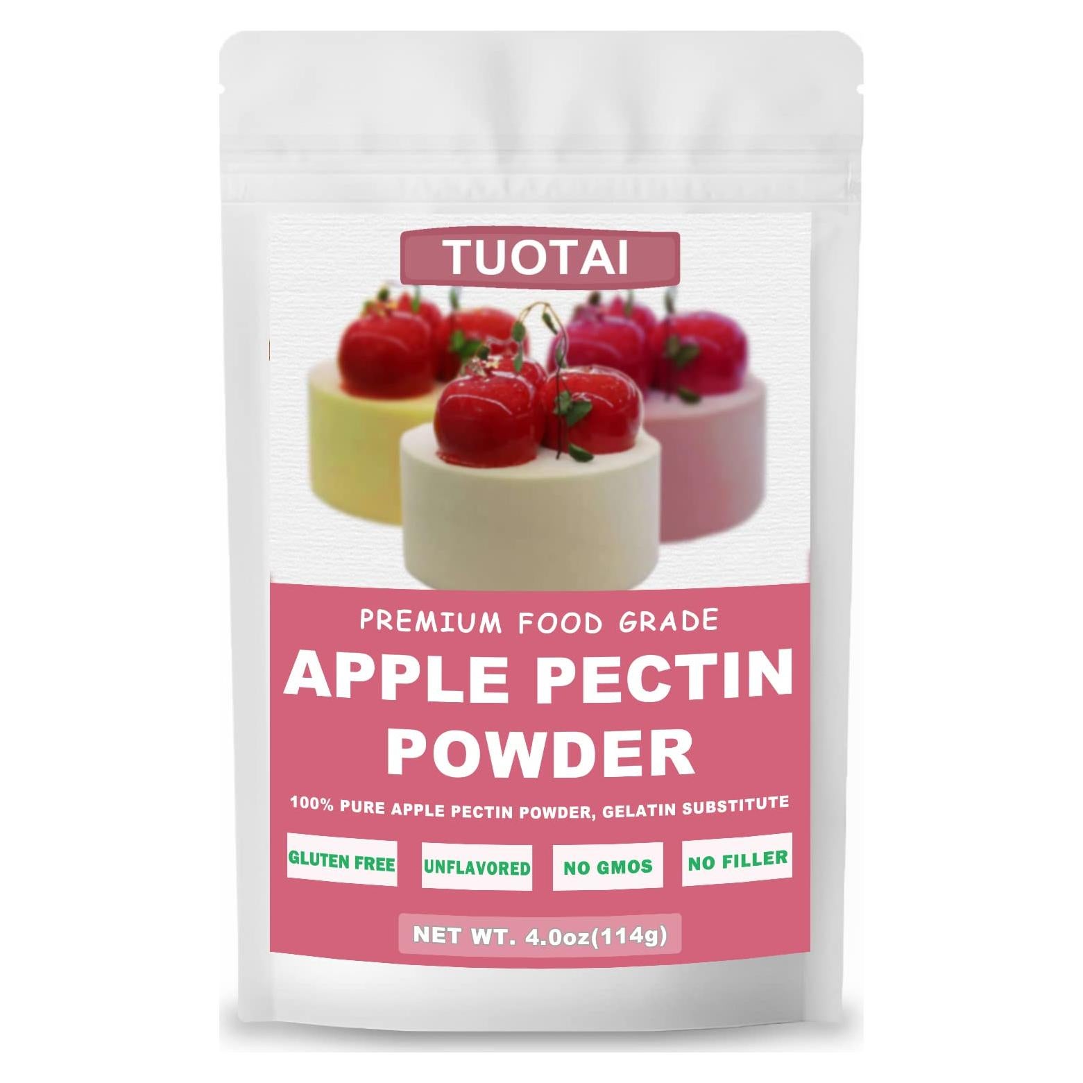 Polvo de Pectina de Manzana TUOTAI 113.4g Espesante Natural